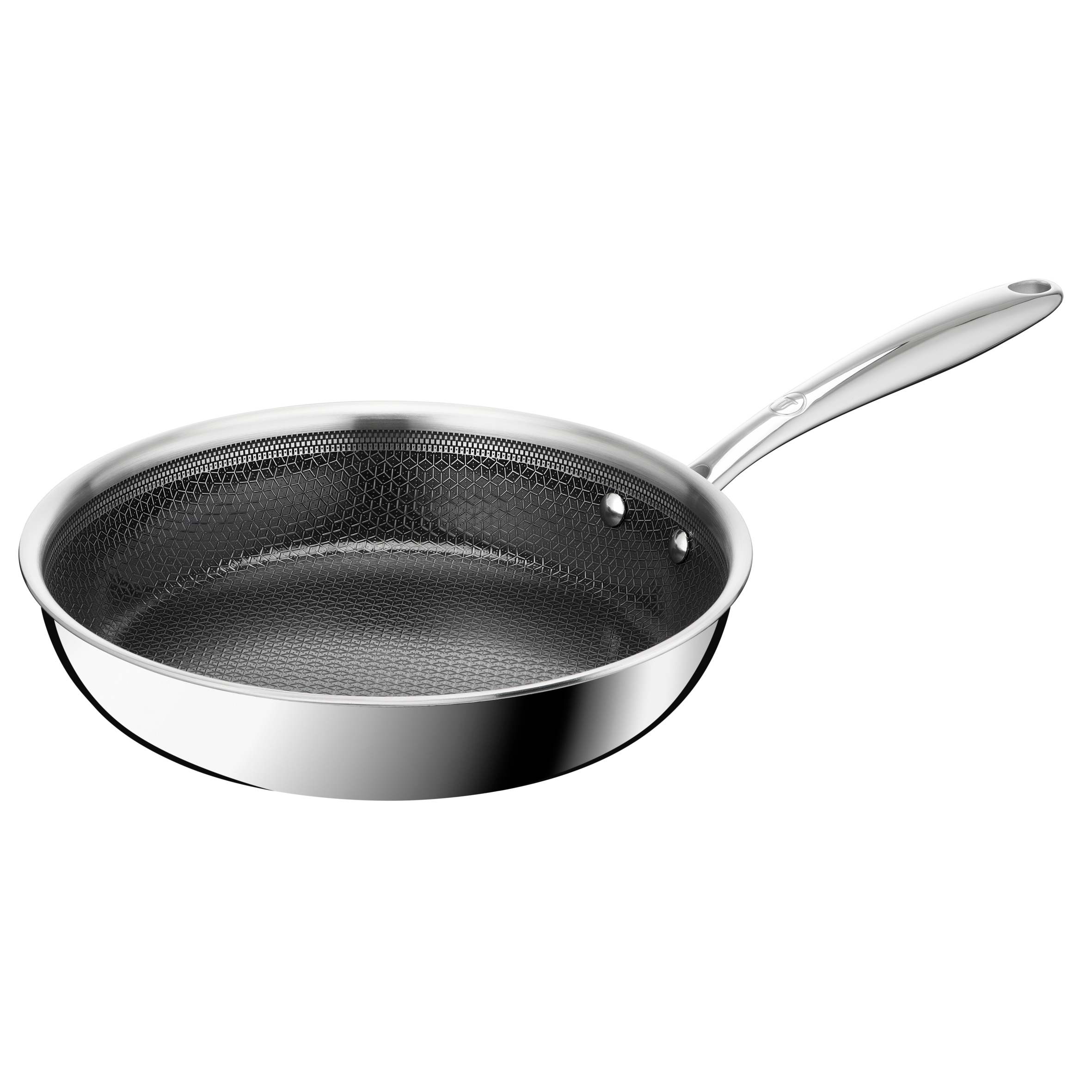 Master Ceramic Sartén 24 cm, Revestimiento antiadherente, Acero inoxidable premium, Tecnología Hybridmesh, Compatible con inducción