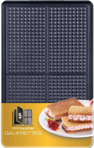 2 platos para gofres Snack Collection XA800512
