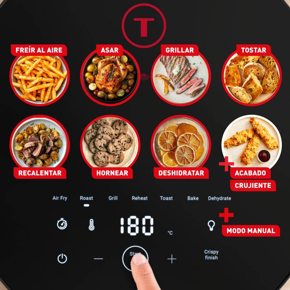 Easy Fry Infrared, Freidora de aire, Tecnología de infrarrojos, Resultados crujientes