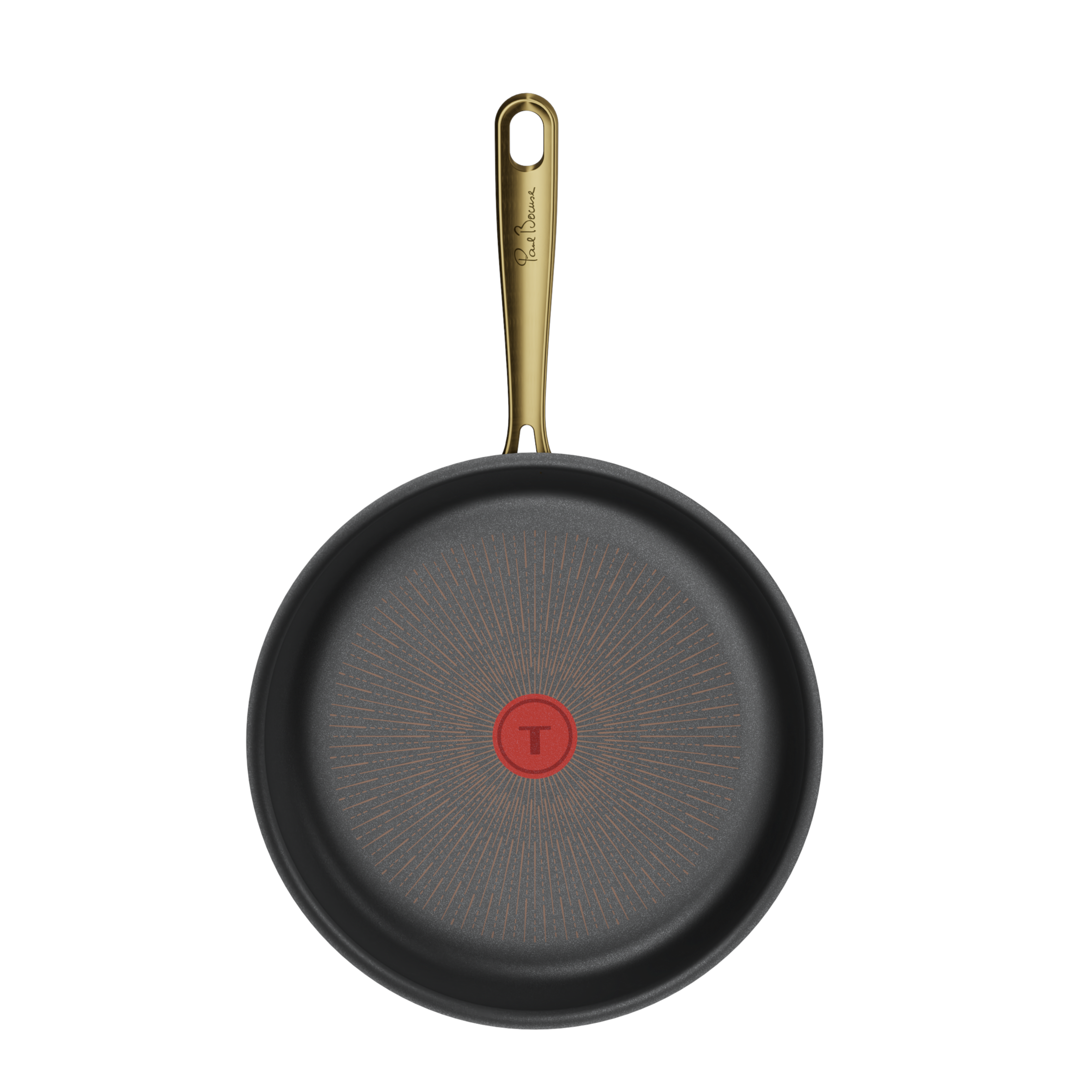 Tefal x Bocuse, Sartén de 30 cm, Aluminio, Revestimiento antiadherente, Apta para horno, Inducción, Mango remachado dorado