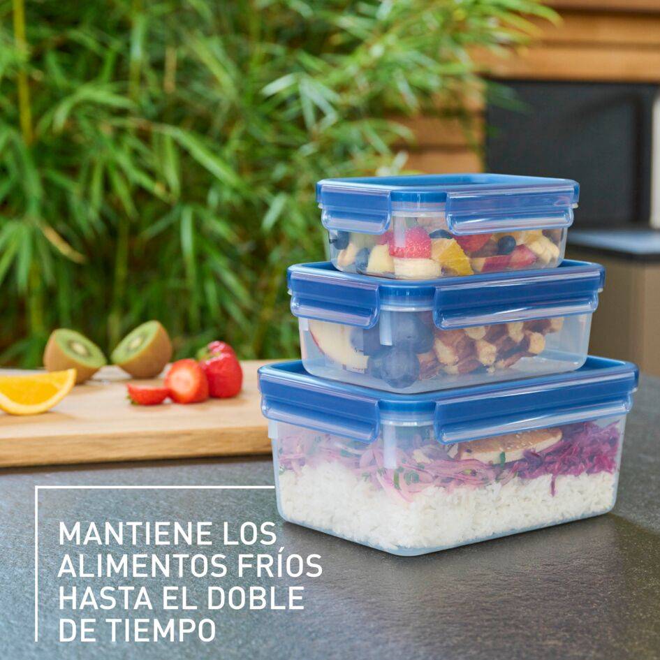 Masterseal Eco, Set herméticos, 0.55L, 1L, 2.2&nbsp;L, Higiénico, Materiales sostenibles, Azul