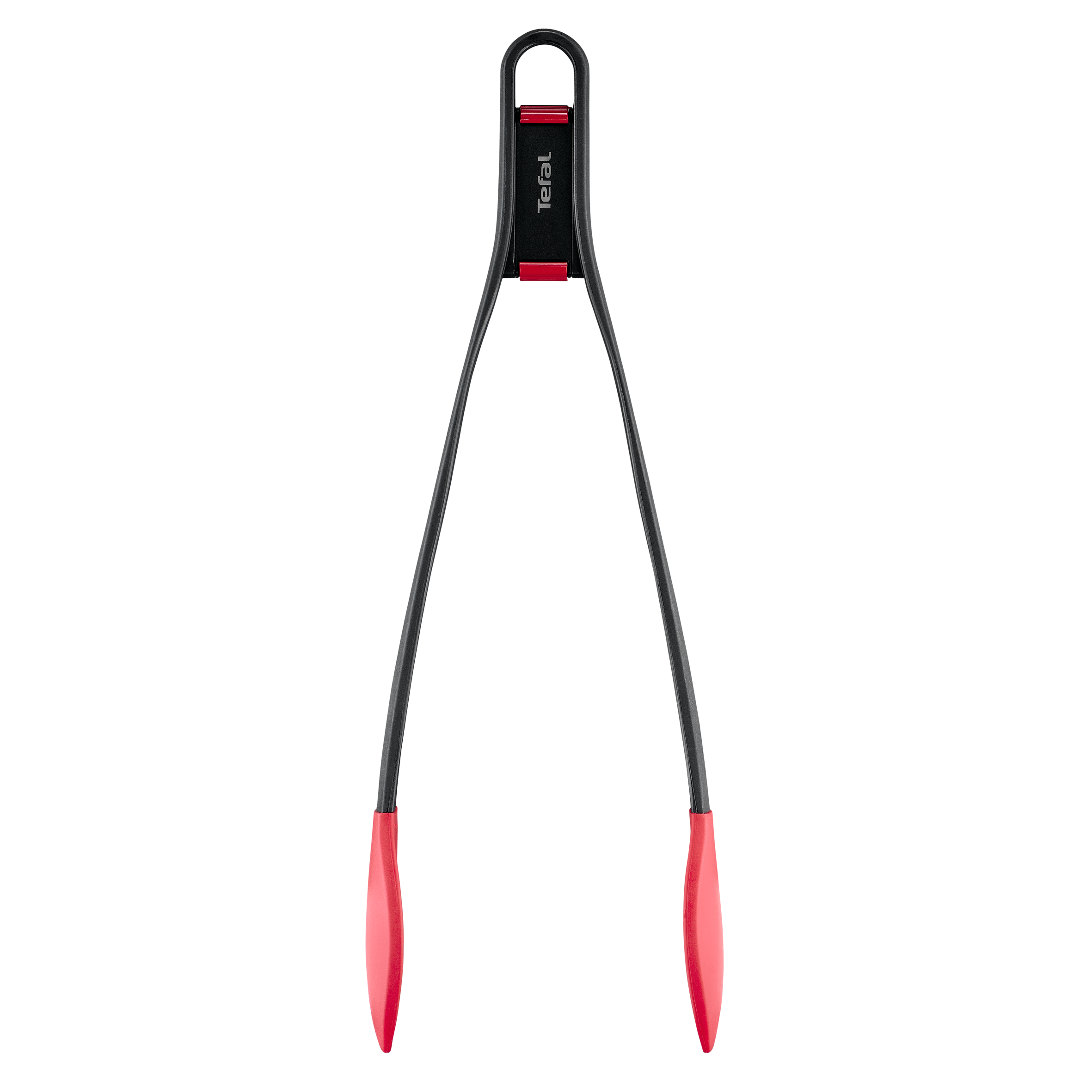 Ingenio+ Pinza larga de cocina, Puntas de silicona, Resistente al calor hasta 230 °C, Negro
