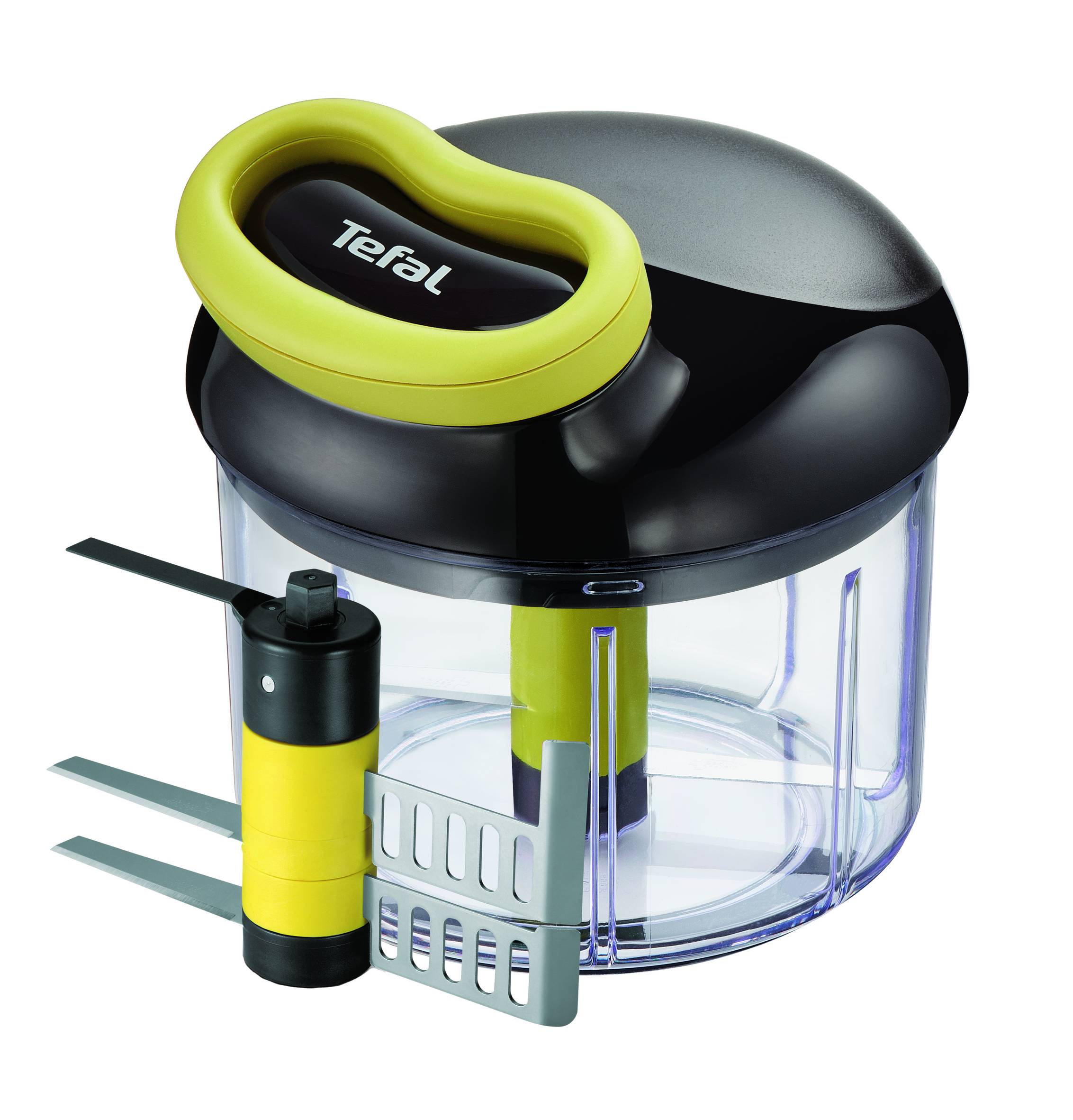 Picadora manual de 5 segundos 900 ml con kit de cuchillas para puré