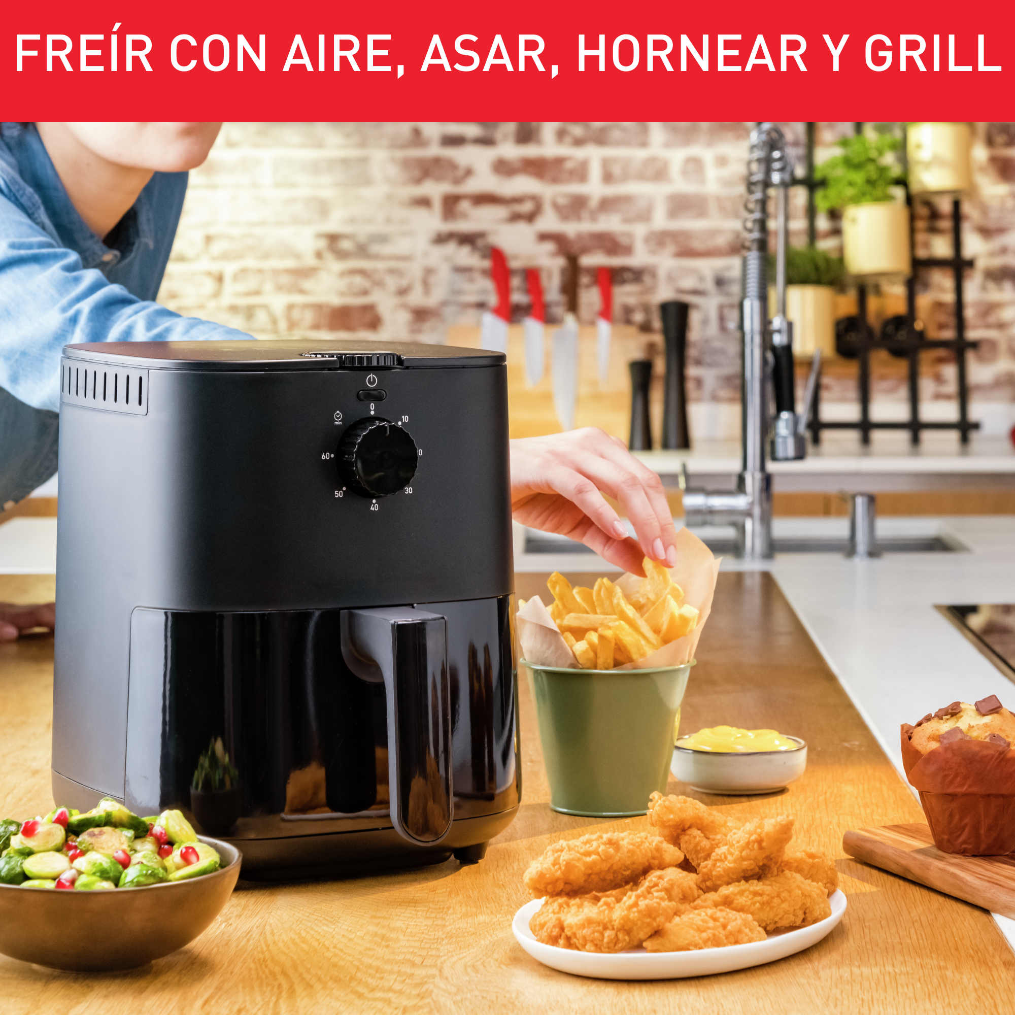 Easy Fry Essential, Freidora de Aire, 3.5 L