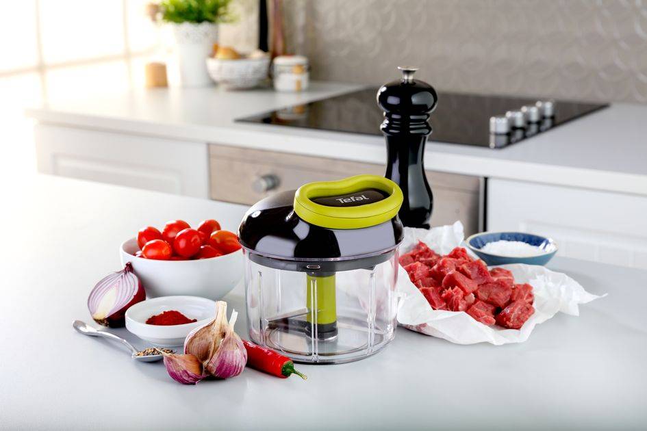 Picadora manual de 5 segundos 900 ml con kit de cuchillas para hielo