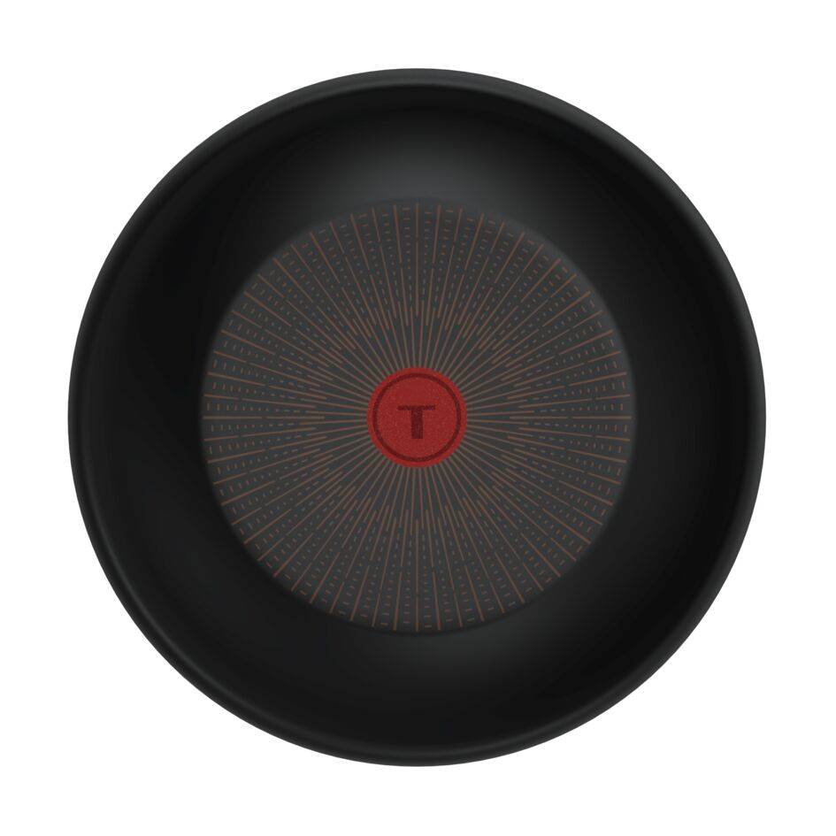 Ingenio Excellence+ Wok de 28 cm, Apilable, Mango extraíble, Revestimiento antiadherente, Compatible con inducción