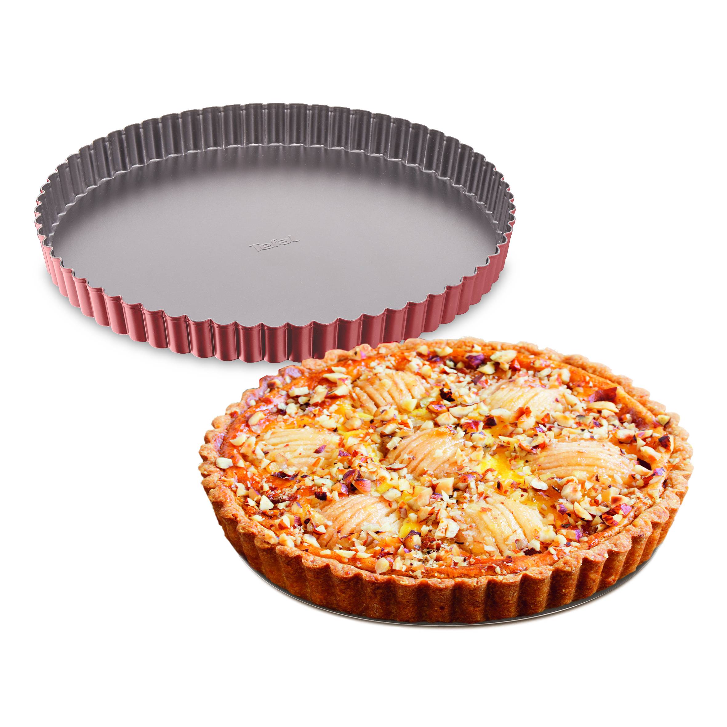 MOLDE RIZADO PARA TARTAS DESMONTABLE DELIBAKE 28 CM