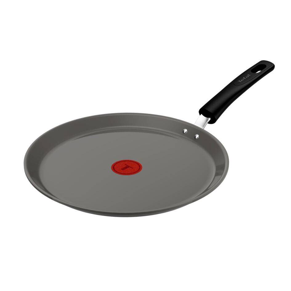 Renew, Sartén para tortitas de 28 cm, Revestimiento cerámico antiadherente, Cuerpo de aluminio 100% reciclado, Thermo-Signal, Compatible con inducción