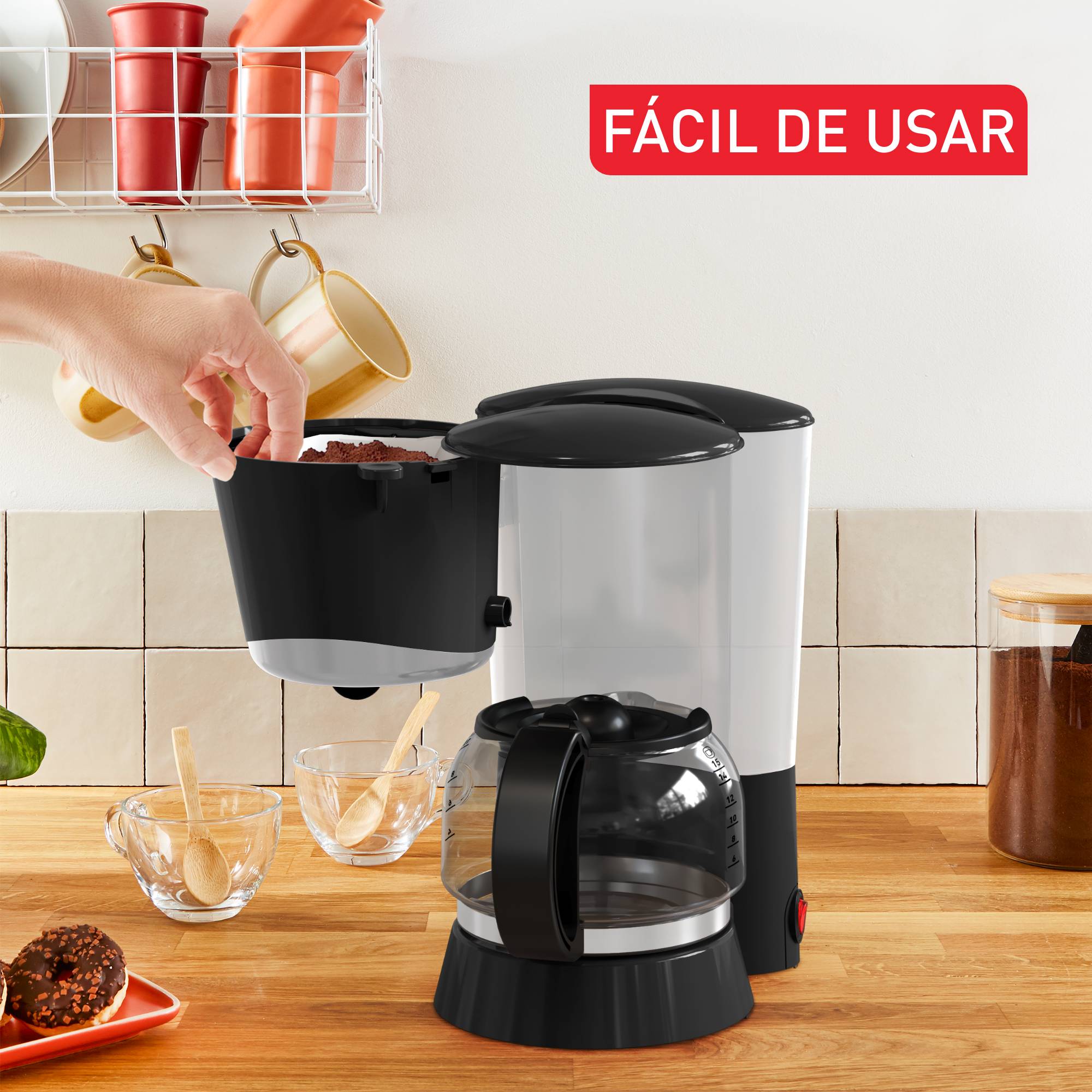 Cafetera De Filtro Vita, Diseño Elegante, Fácil De Usar, Sistema Antigoteo