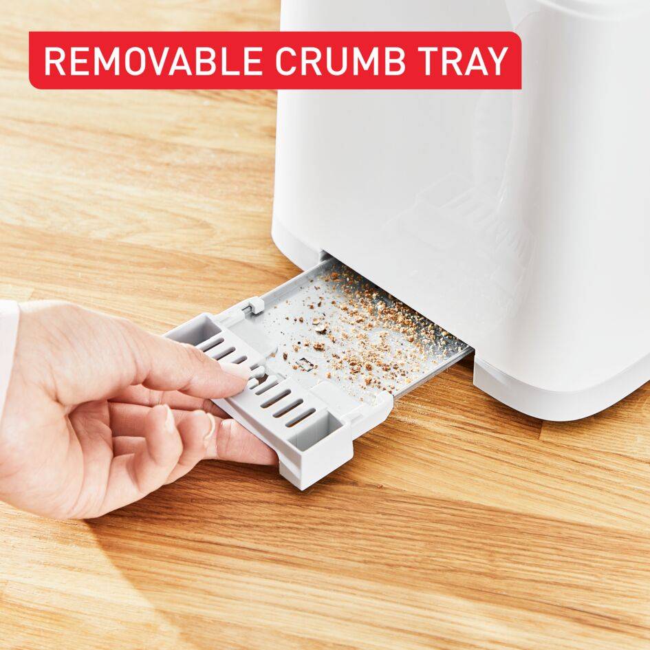 Sense, Tostadora de 2 ranuras, Pantalla digital, 7 niveles de tostado, 4 funciones dedicadas, Diseño minimalista, Blanco