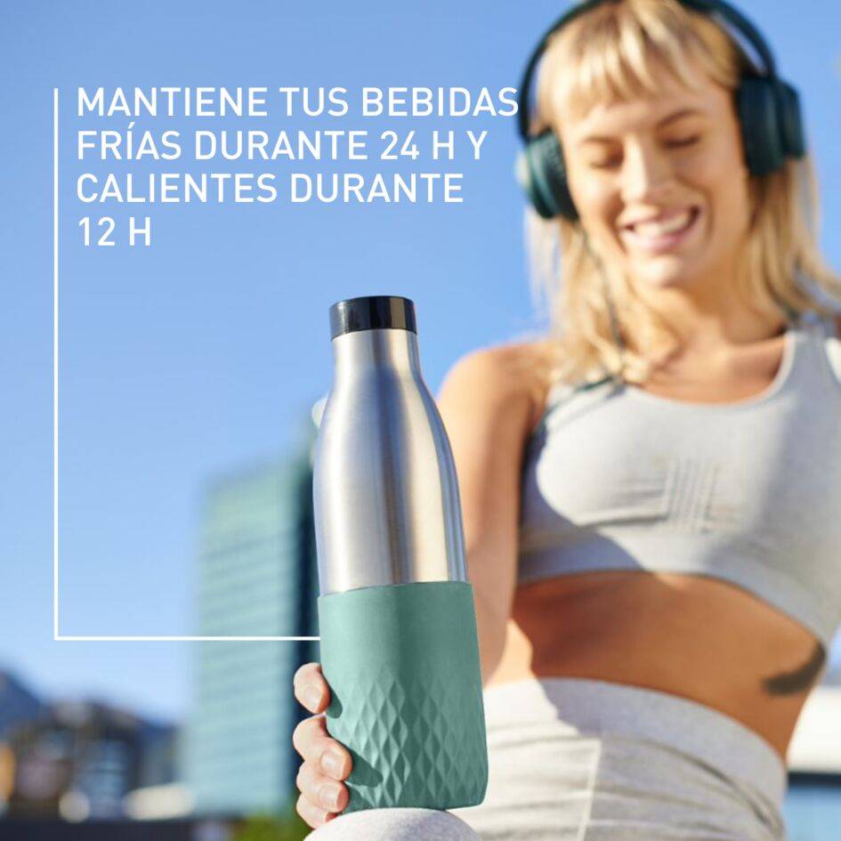 Bludrop Sleeve, Botella de hidratación, 0,5L, Verde