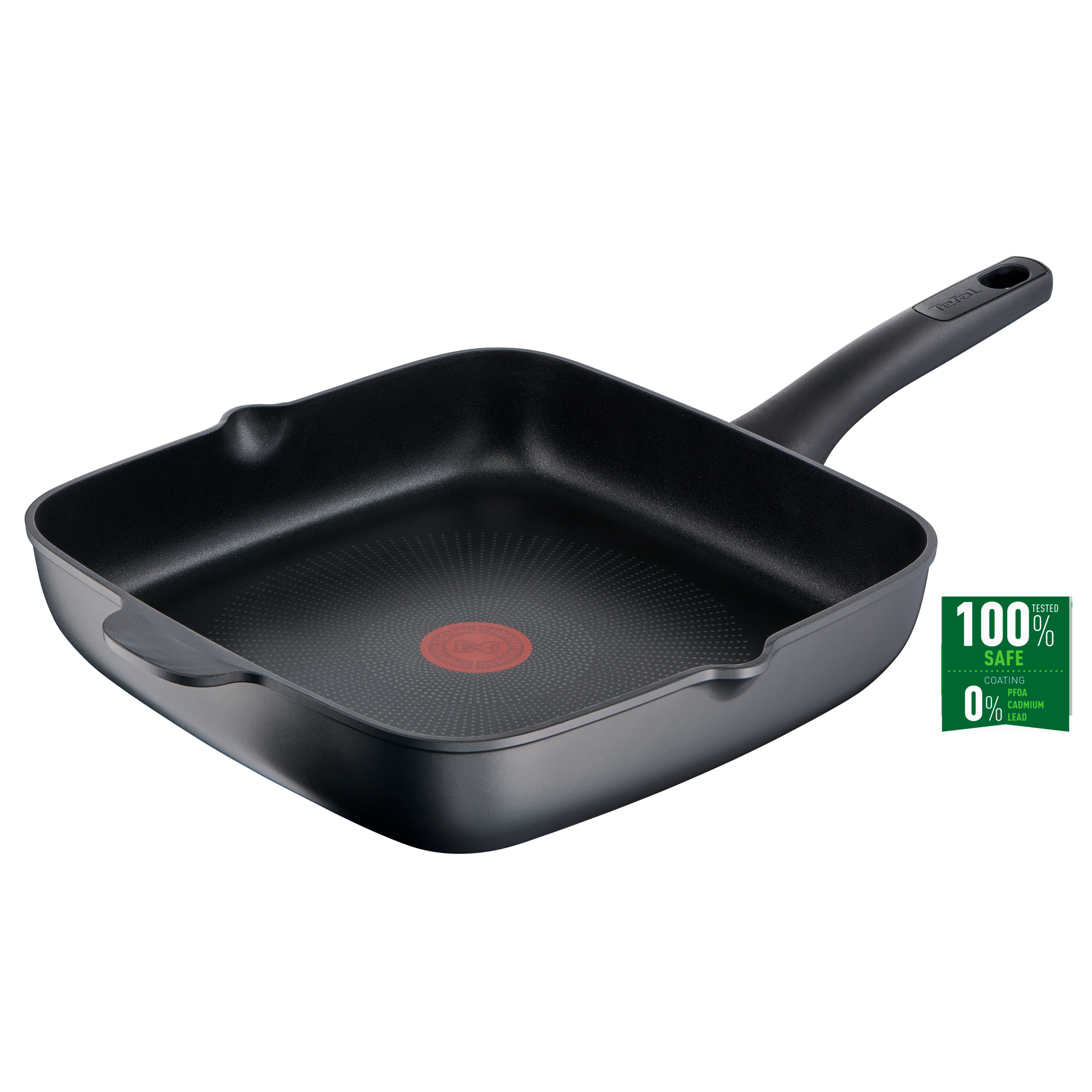 ULTIMATE, Sarten Grill, 28X28 CM, Cuadrada honda, Aluminio fundido