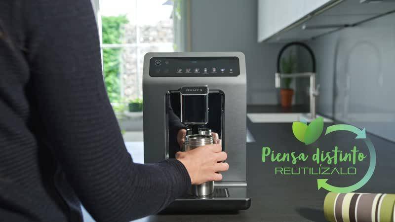 Compact Travel Mug, Taza de viaje térmica de 0,3 L, Negra