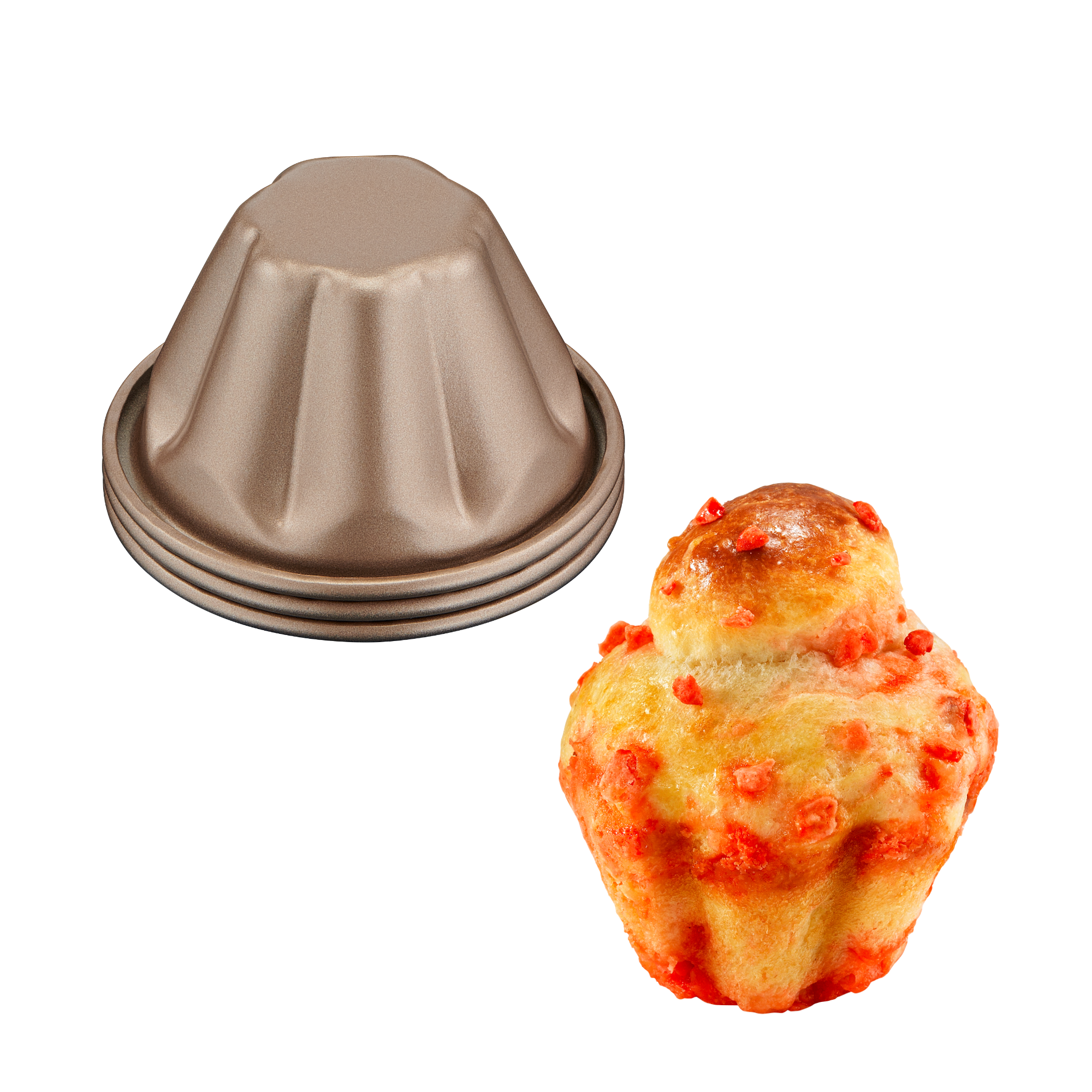 Creabake, Juego de 3 moldes para brioches