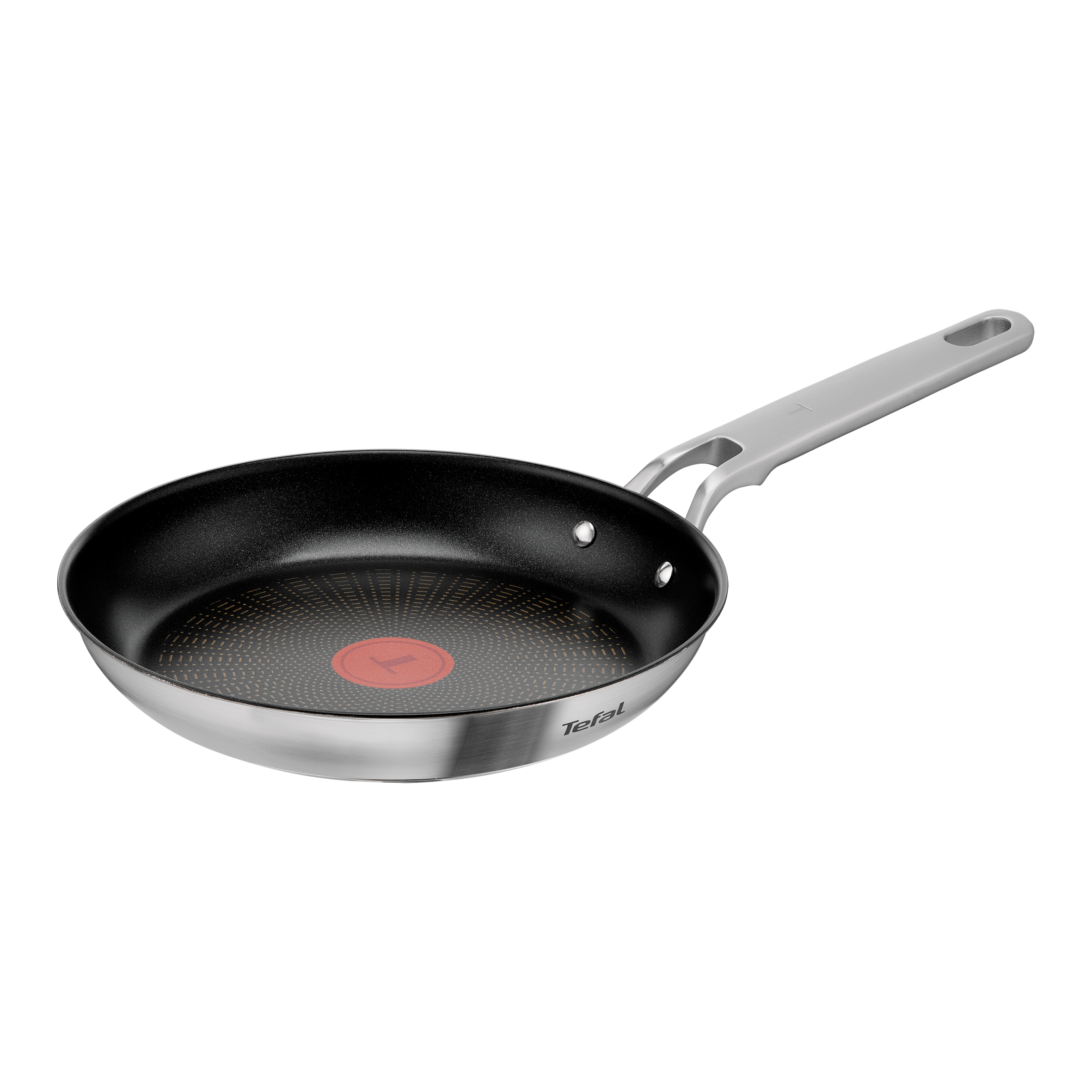 Extreme Sartén de 24 cm, Acero inoxidable premium, Revestimiento antiadherente, Thermo-Signal, Compatible con inducción