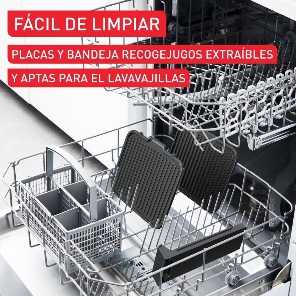 SuperGrill 3in1, Grill de contacto, Barbacoa y Horno, 2000 W, 3 alturas, Termostato regulable