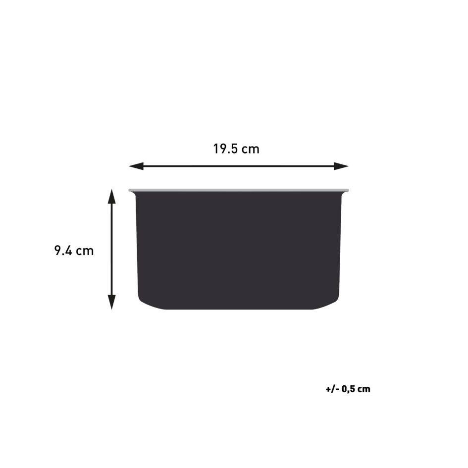 Ingenio Delight, Cazo 18 cm, Apilable, Revestimiento Antiadherente, Cuerpo de Aluminio 100% Reciclado, No Incluye Mango