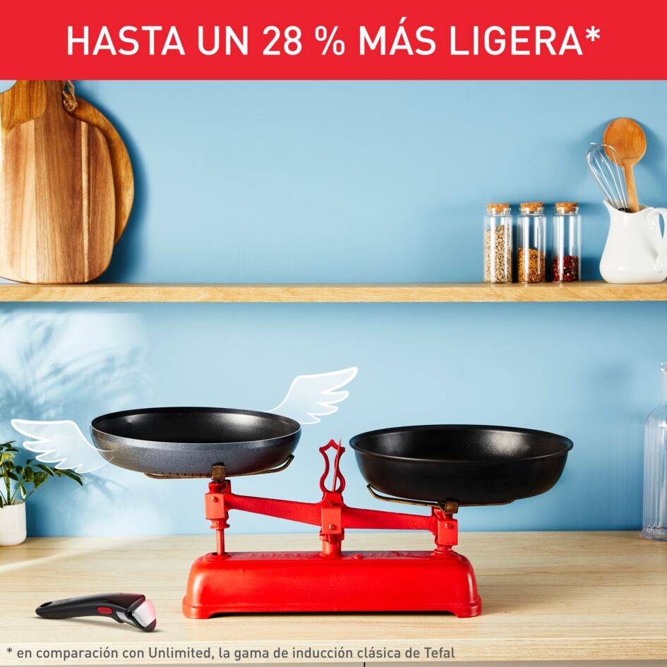 Ingenio So'Light, Sartén de 28&nbsp;cm, Ligera, Inducción, Revestimiento Antiadherente