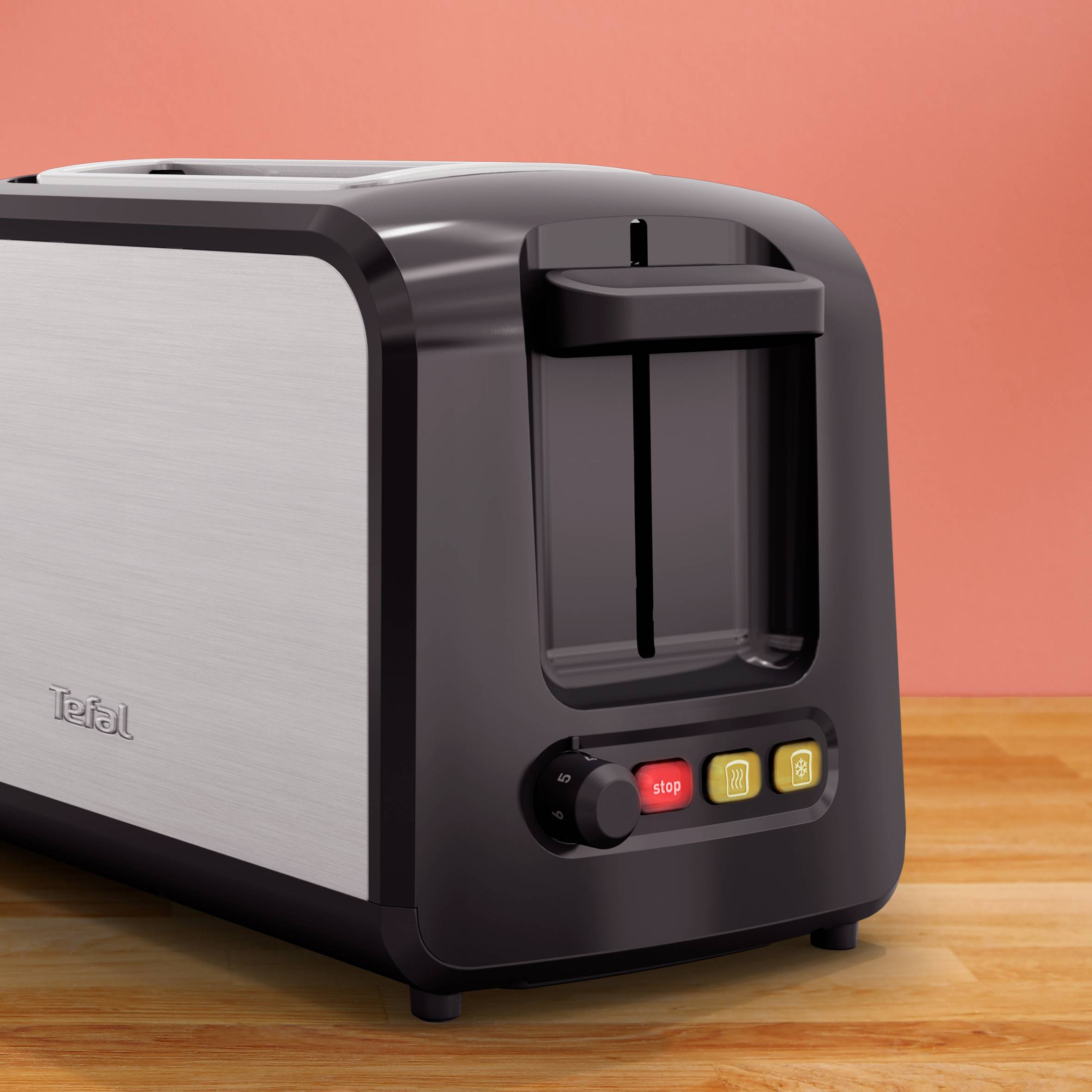 Express, Tostadora de ranura variable, Ajustes de recalentamiento y descongelación, Inox