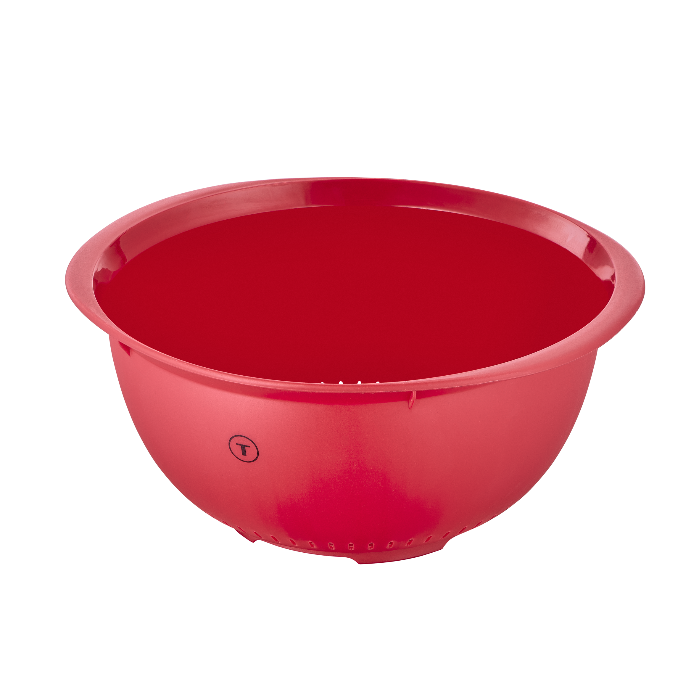 Ingenio+ Colador, Utensilio de cocina, Uso fácil, Fácil de limpiar, Rojo