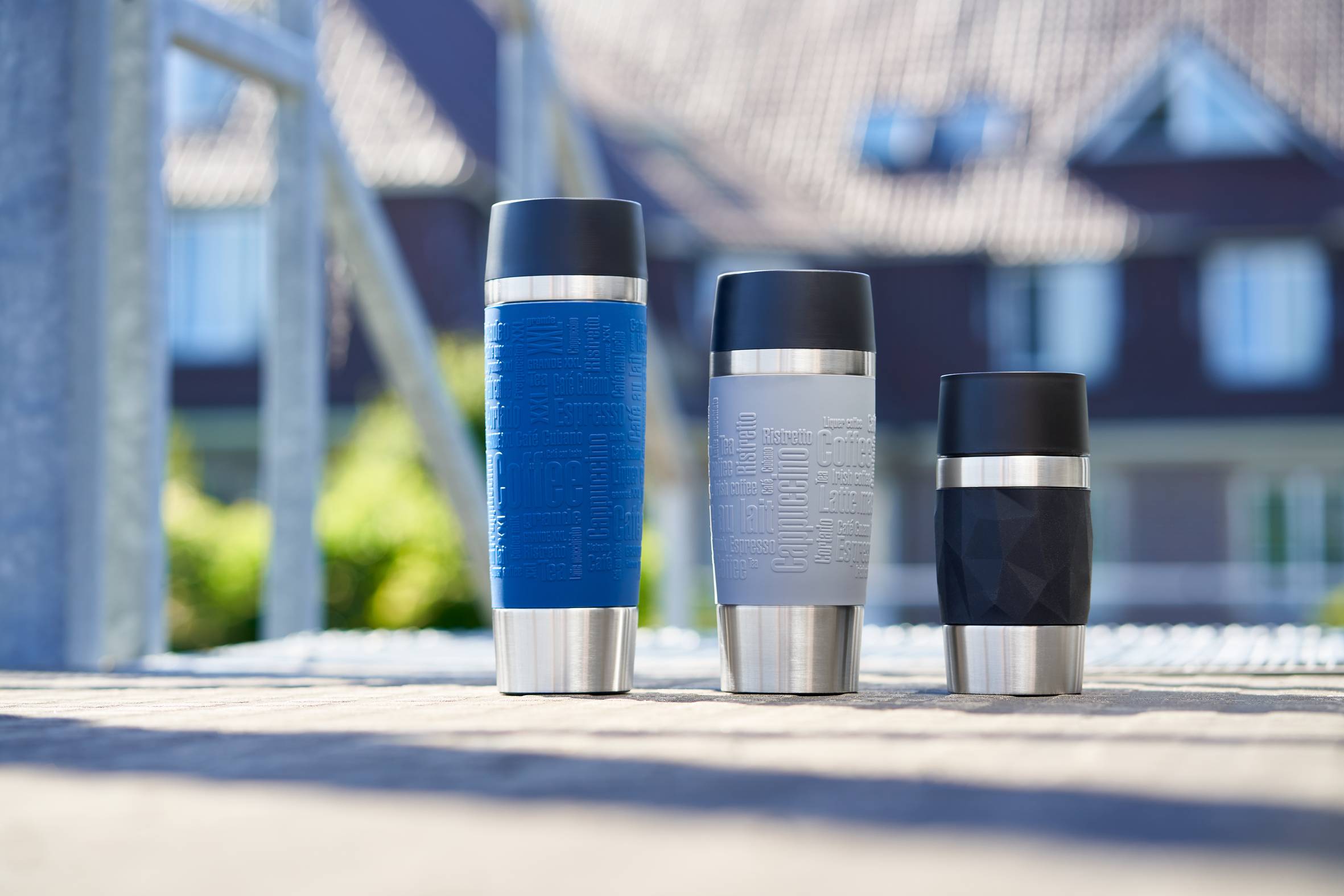 Compact Travel Mug, Taza de viaje térmica de 0,3 L, Negra