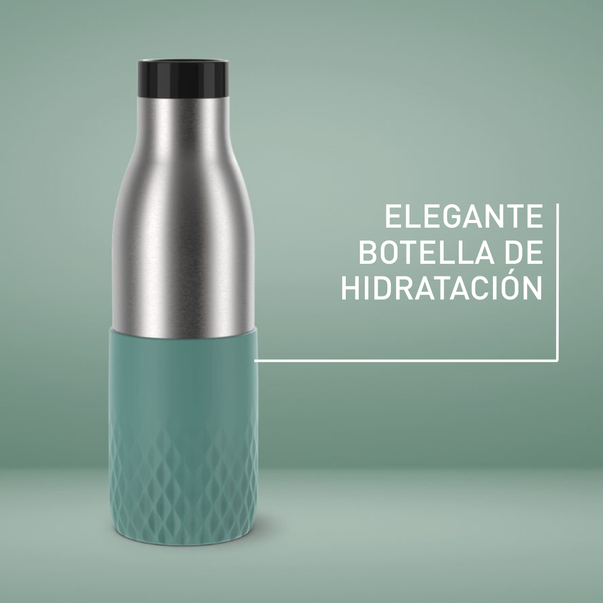 Bludrop Sleeve, Botella de hidratación, 0,5L, Verde