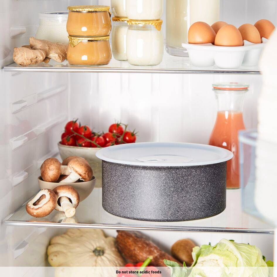 Ingenio Natural Force, Set cazos 4 piezas, 16/18/20 cm, Mango extraíble, Minerales, Aluminio, Inducción