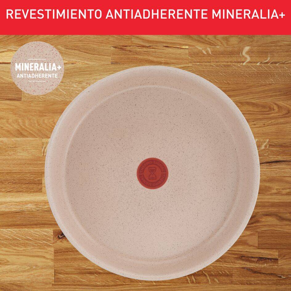 Ingenio Delight, Sartenes de 24/28&nbsp;cm, Mango extraíble, Apilables, Revestimiento Antiadherente, Cuerpo de Aluminio 100% Reciclado