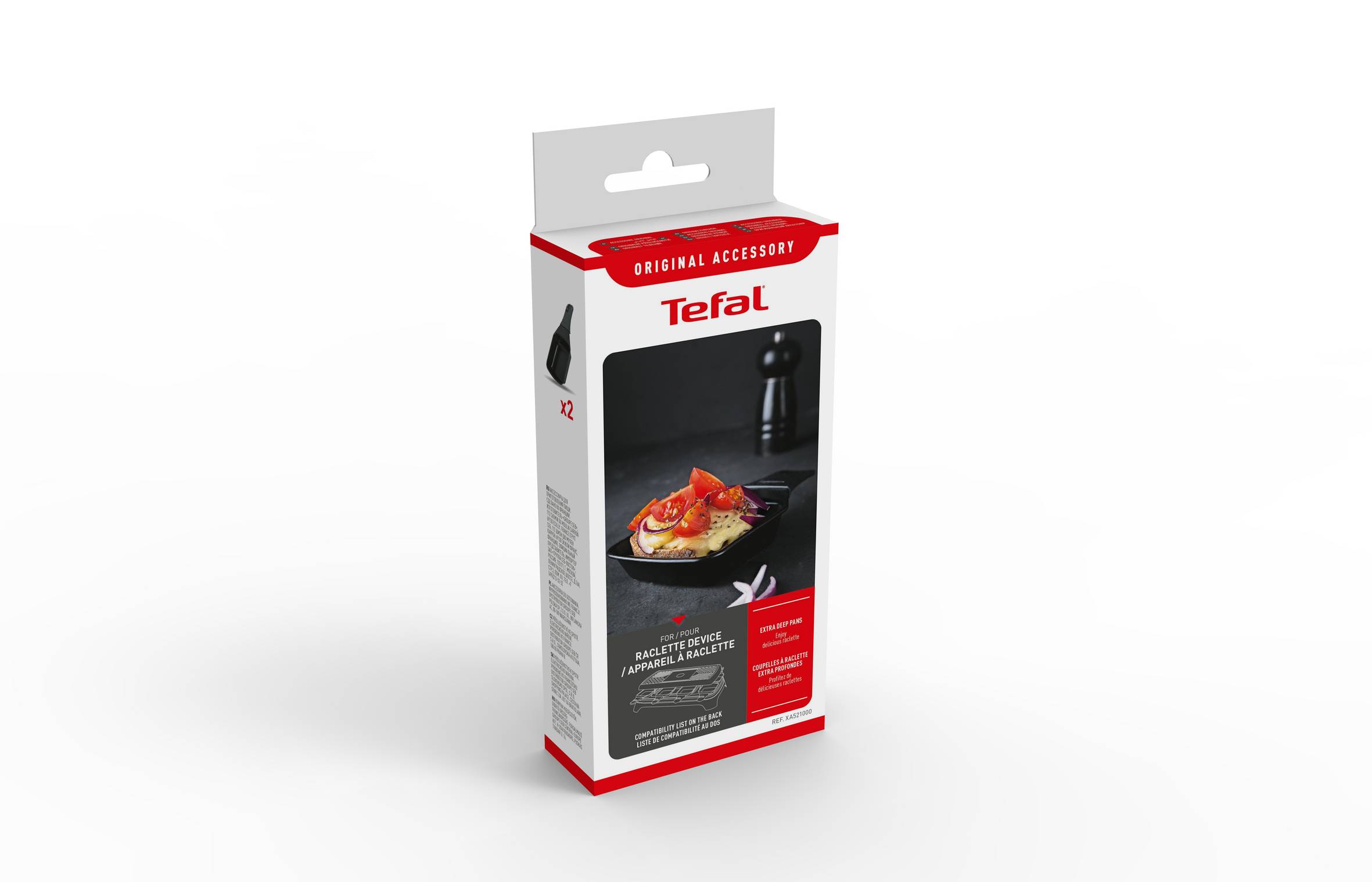 2 sartenes de raclette de gran profundidad XA521000