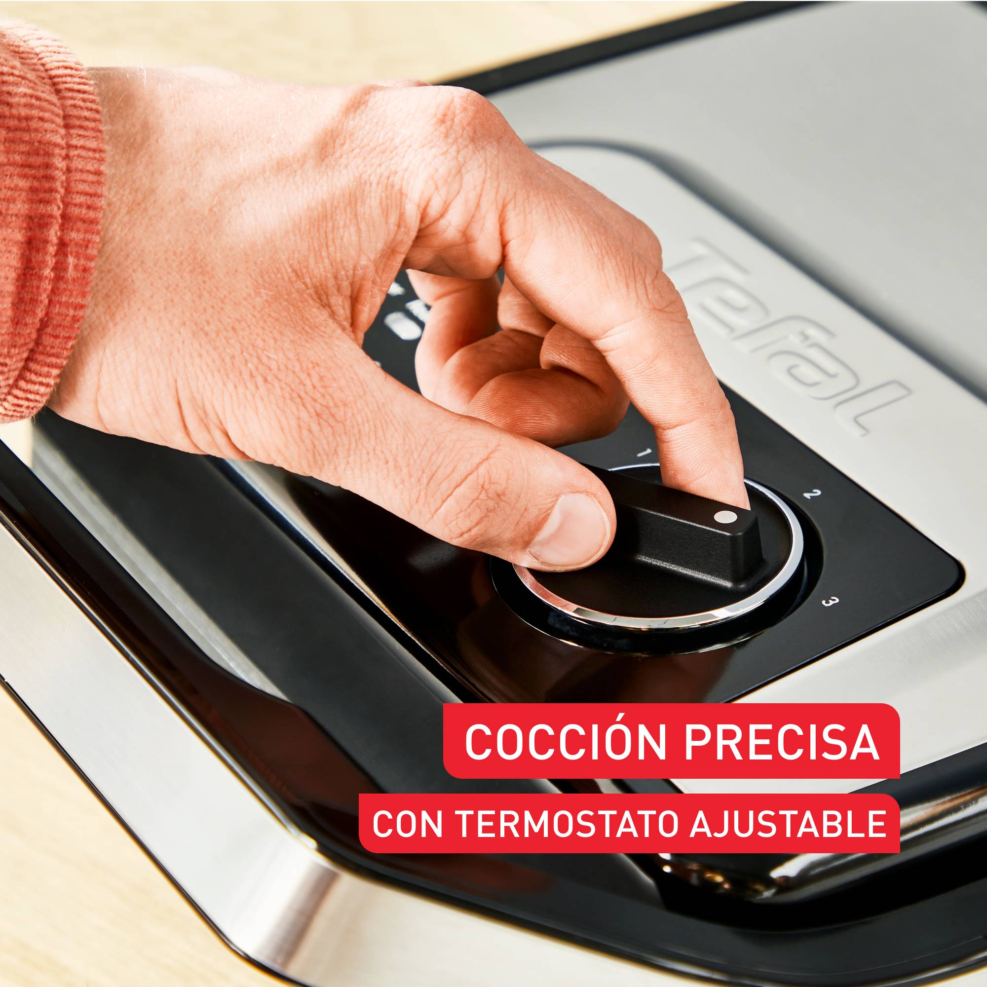 Inicio Adjust, Plancha de paninis y grill, 2 en 1, Termostato regulable, Gran capacidad, Placas antiadherentes, Bandeja de goteo