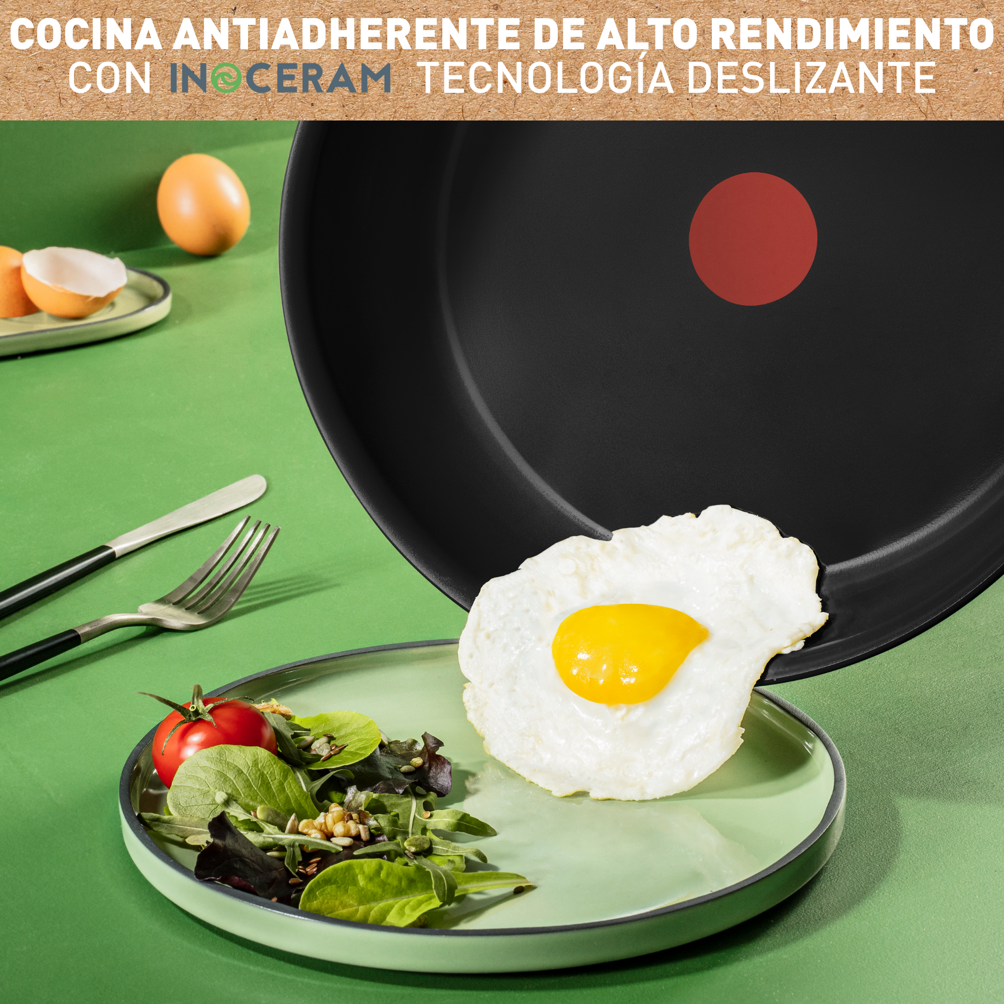 Renew On, Sartén de 24 cm, revestimiento antiadherente