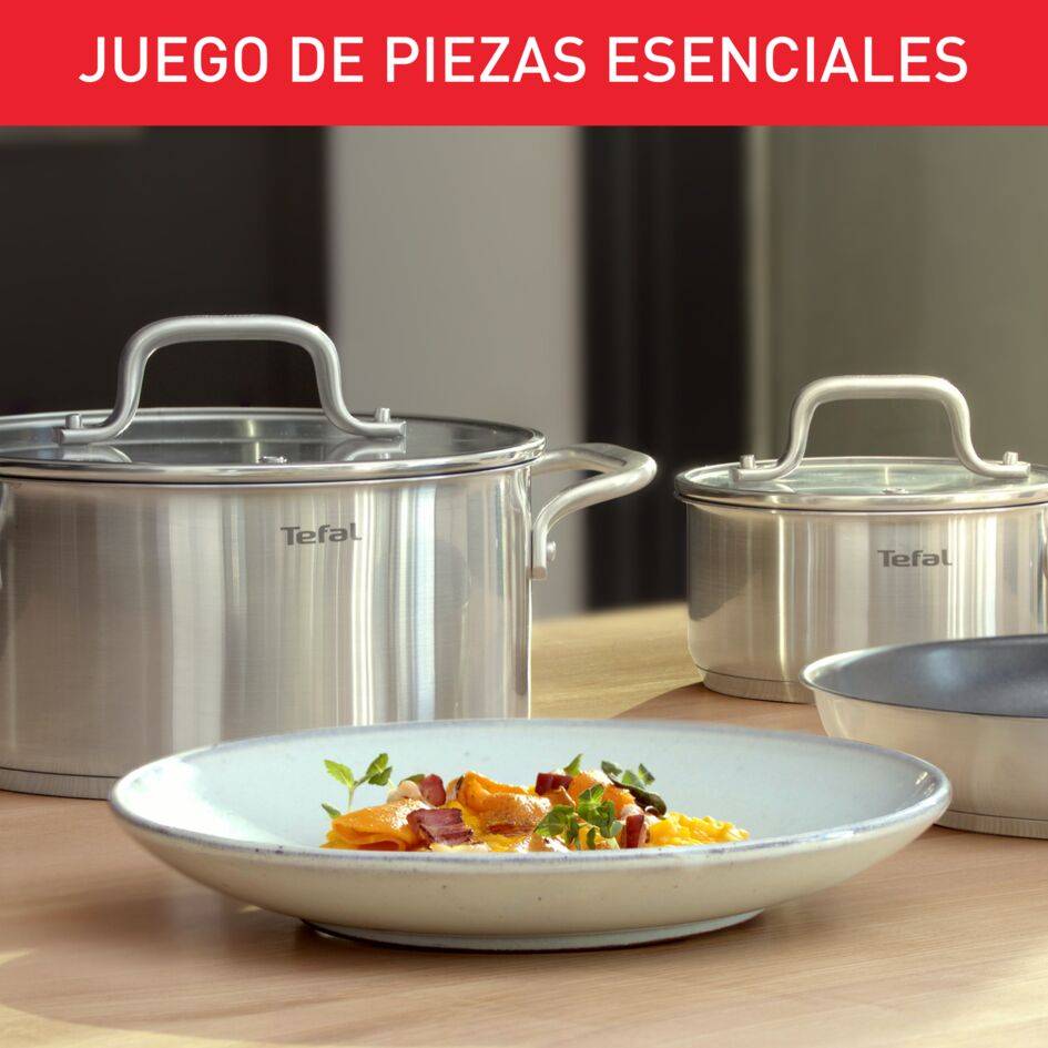 Set Virtuoso de 10 piezas: Cacerola de 16 cm, Ollas de 18/20/24 cm, Olla para pasta de 22 cm.