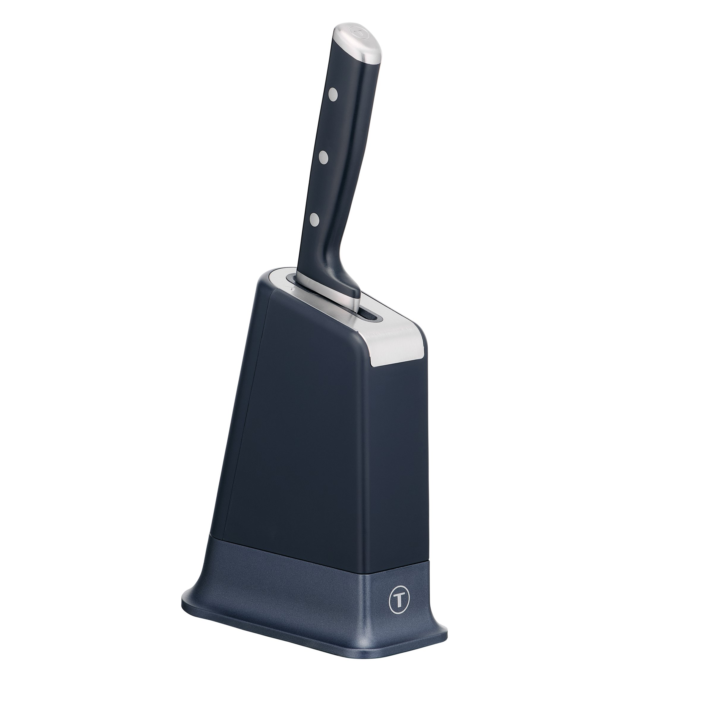 EverSharp Pro, Cuchillo de chef autoafilable + Bloque, Afilador integrado, Afilado duradero