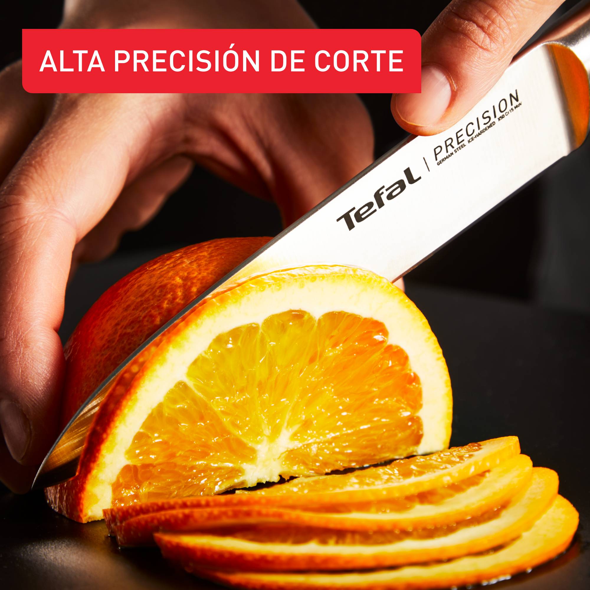 Chef Precision Cuchillo 12 cm, Cuchillos de Cocina, Afilado Óptimo, Alta Precisión.
