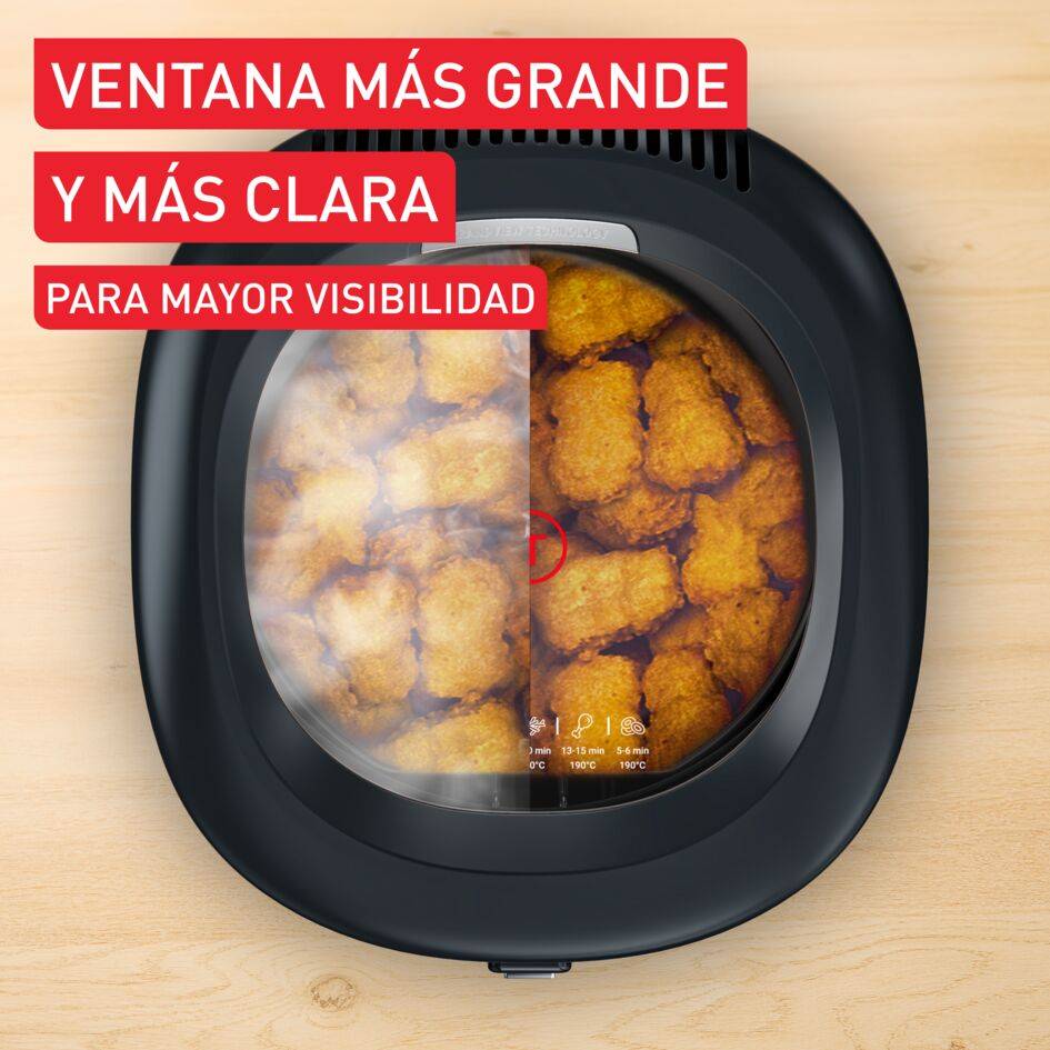 Filtra Vision+, Freidora de aceite, Ventana XL, Gran Capacidad, Malla Filtrante, Temporizador, Negro