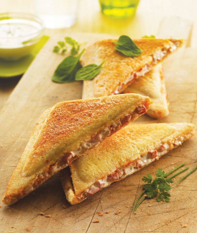 2 platos triangulares para croques Snack Coll. XA800212