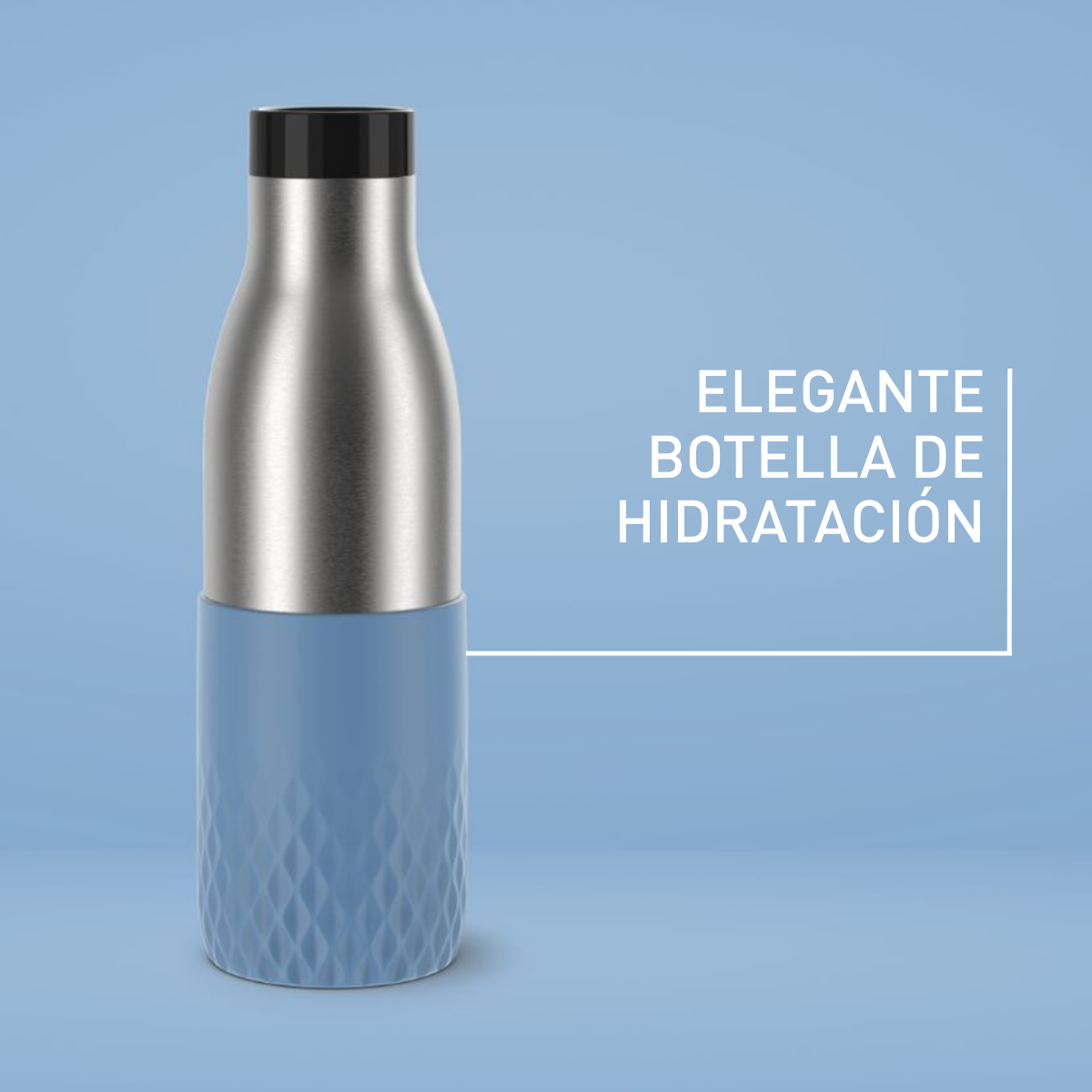 Bludrop Sleeve, Botella de hidratación, 0,5L, Azul