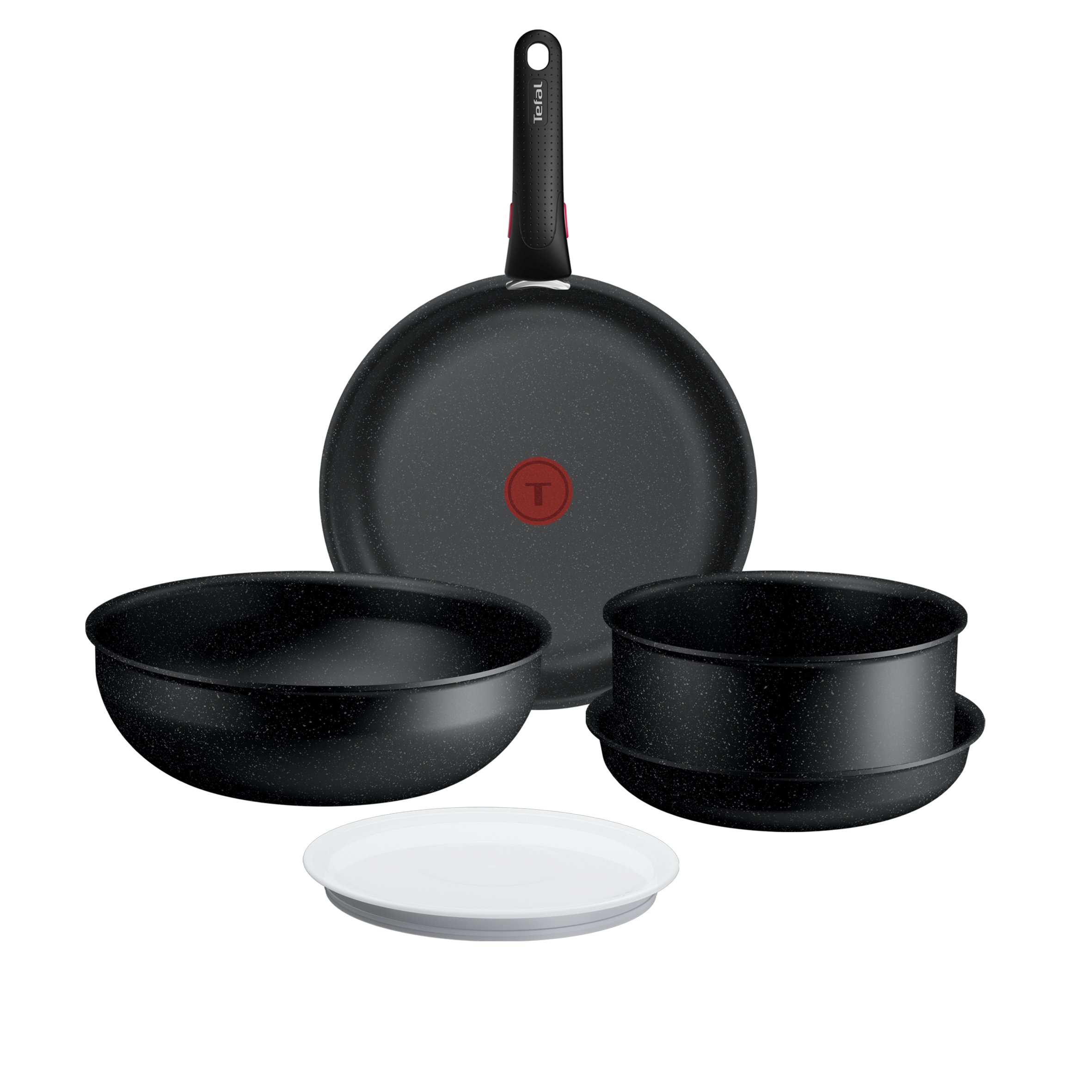 Ingenio Expertise Set de 6 piezas, Apilable, Revestimiento antiadherente, Thermo-Signal, Inducción