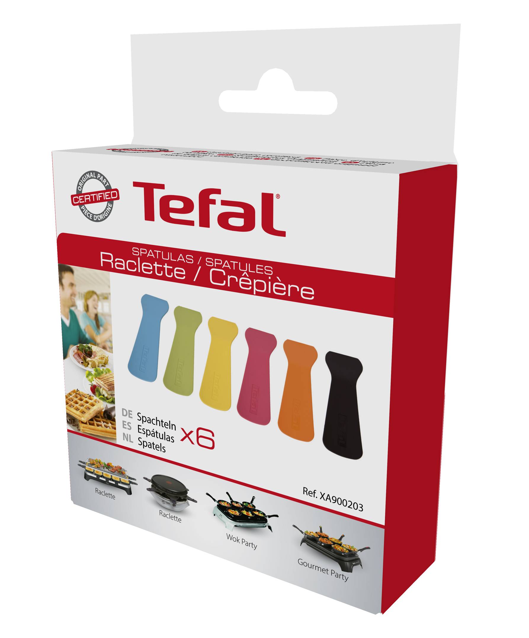 Espátulas de raclette x6 XA900203
