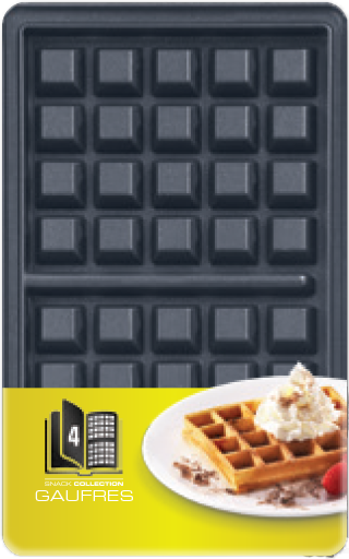 2 platos para gofres Snack Collection XA800412