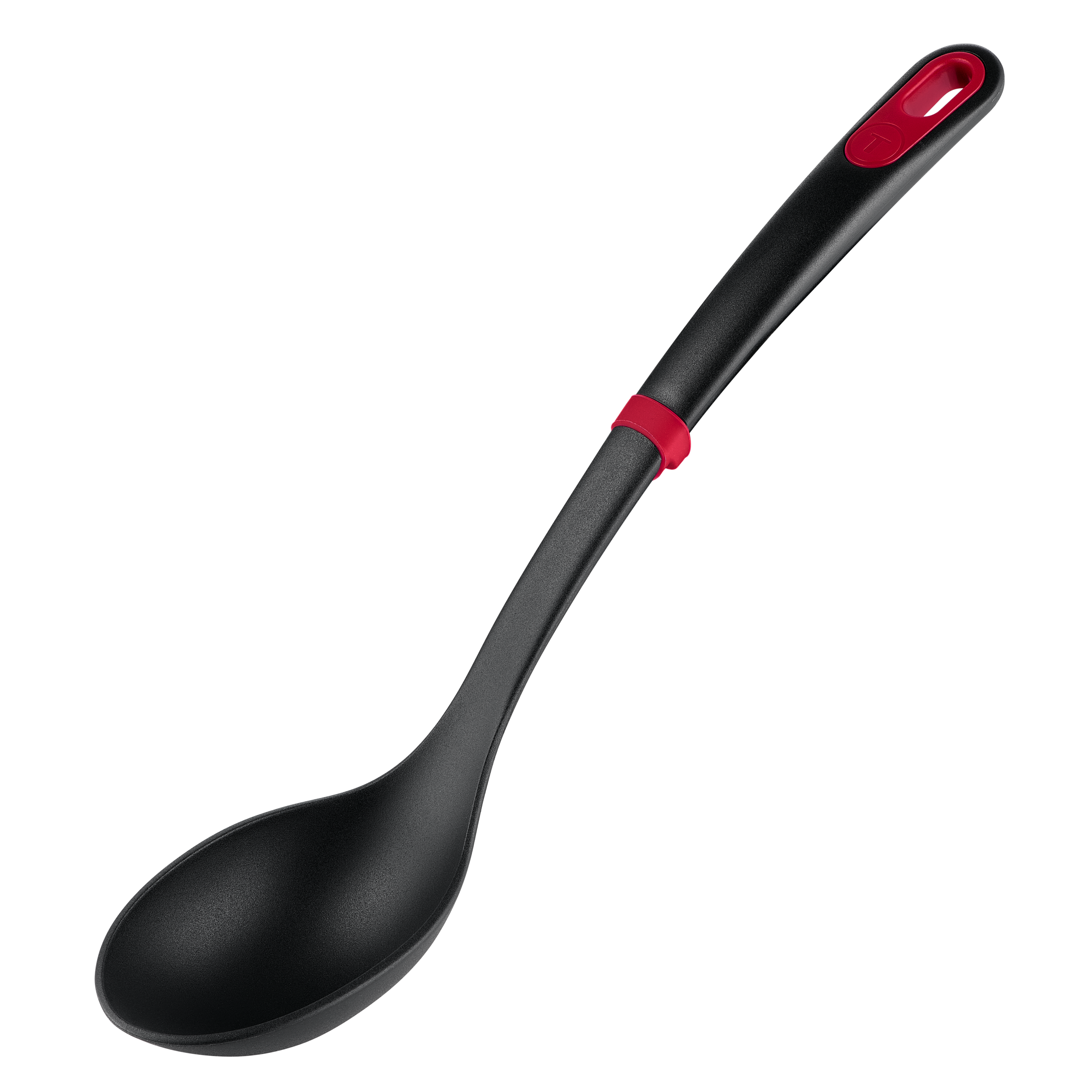 Ingenio+ Accesorios, Cuchara, Robusta, Antirayaduras, Resistente al calor hasta 230 °C, Negro