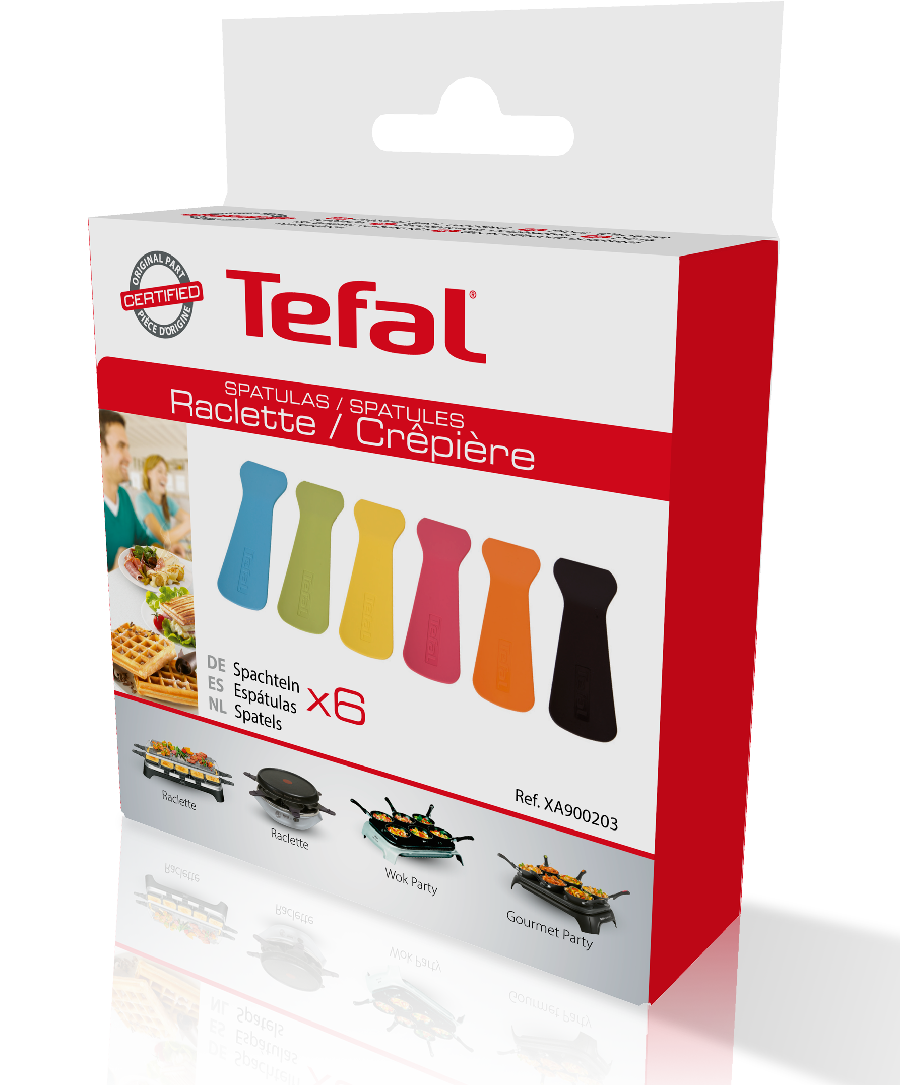 Espátulas de raclette x6 XA900203