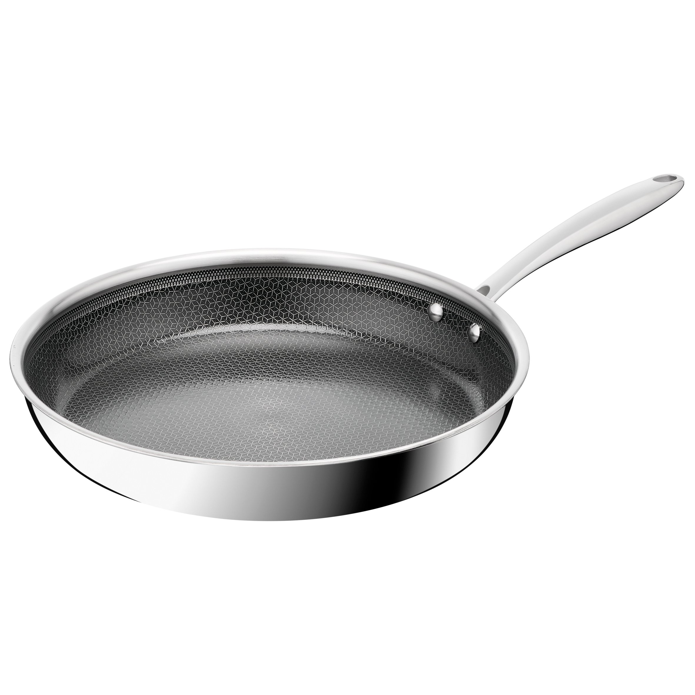 Master Ceramic Sartén 28 cm, Revestimiento antiadherente, Acero inoxidable premium, Tecnología Hybridmesh, Compatible con inducción