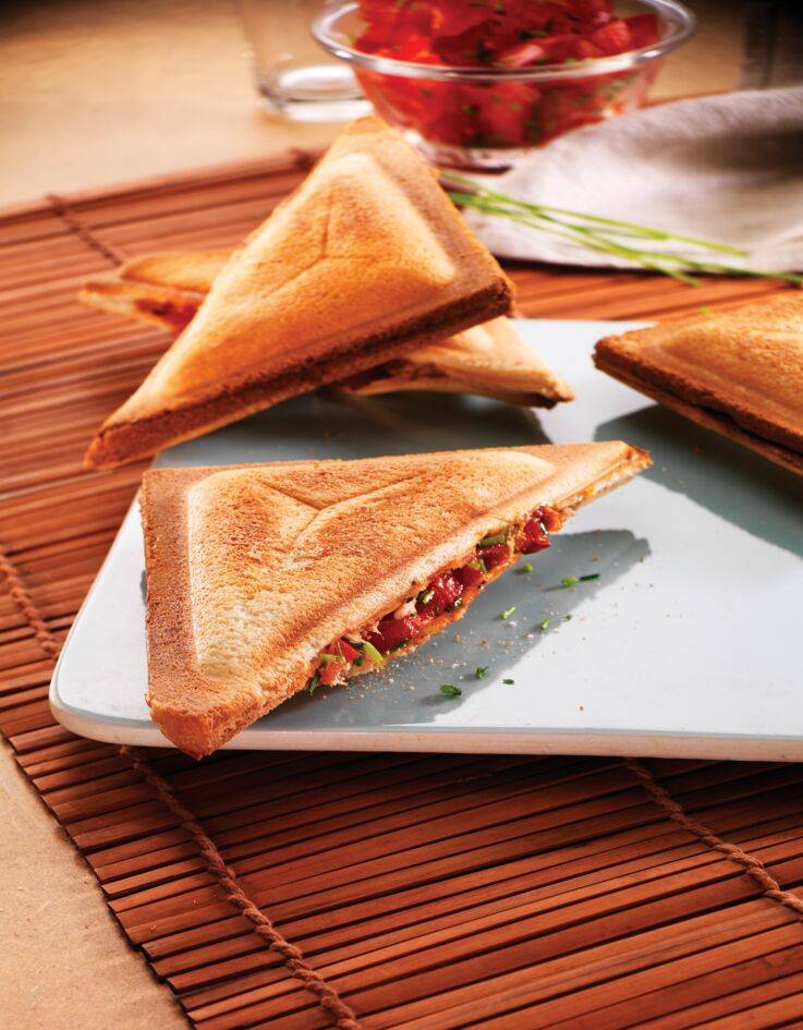 2 platos triangulares para croques Snack Coll. XA800212