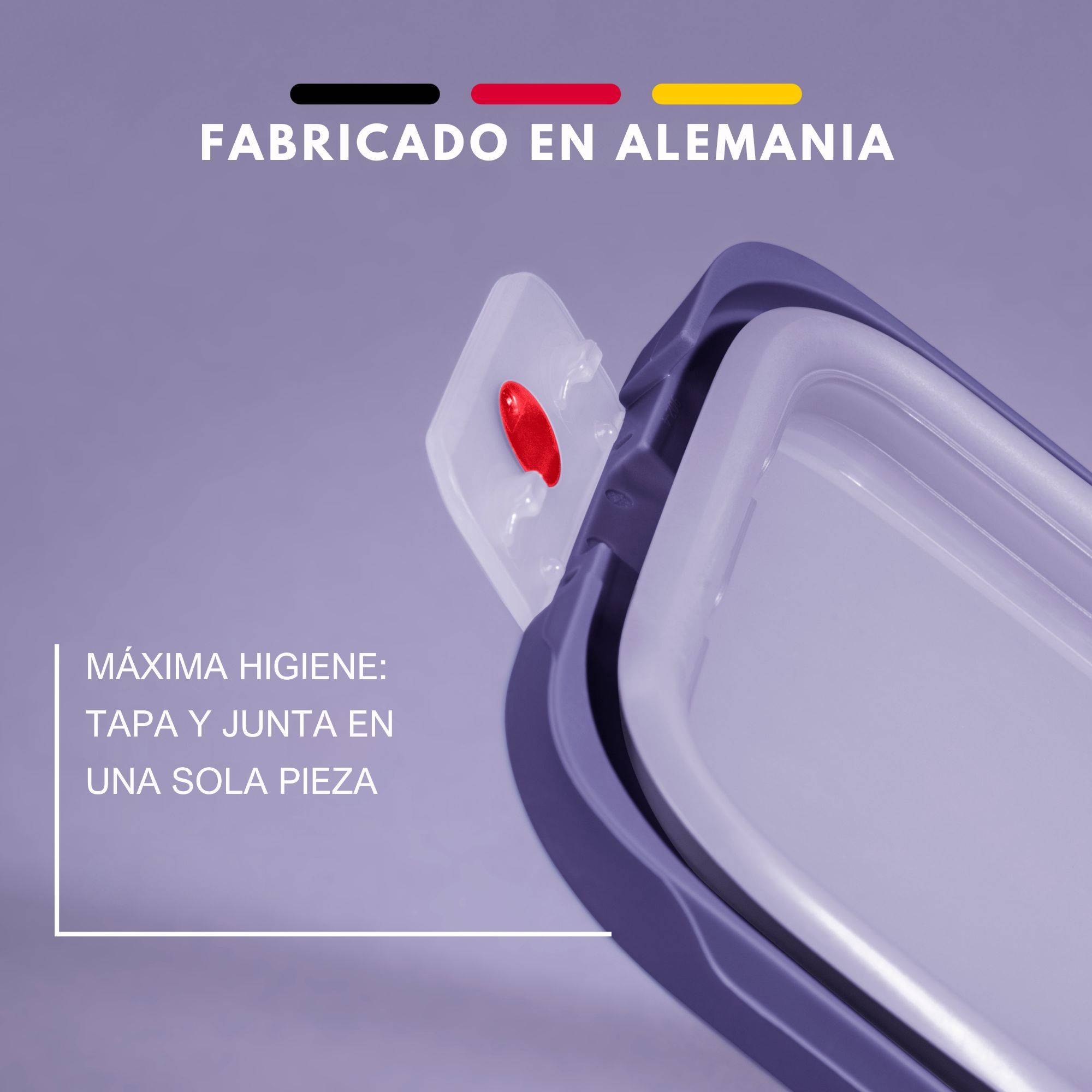 TEFAL oneClick, Herméticos, Sistema One-Click, Violeta, 1,2 L / 42,2 fl oz,