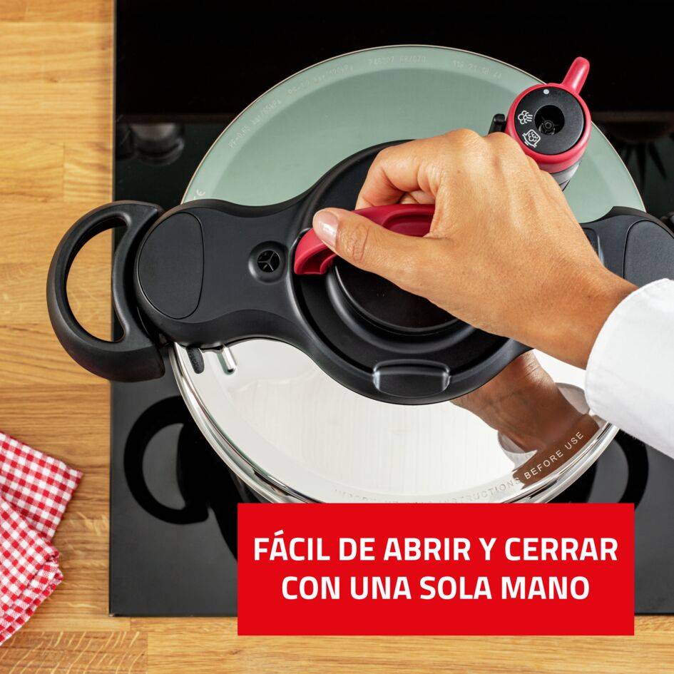 Clipso Minut Easy, Olla a presión, 6L, 50% Ahorro, Acero Inoxidable