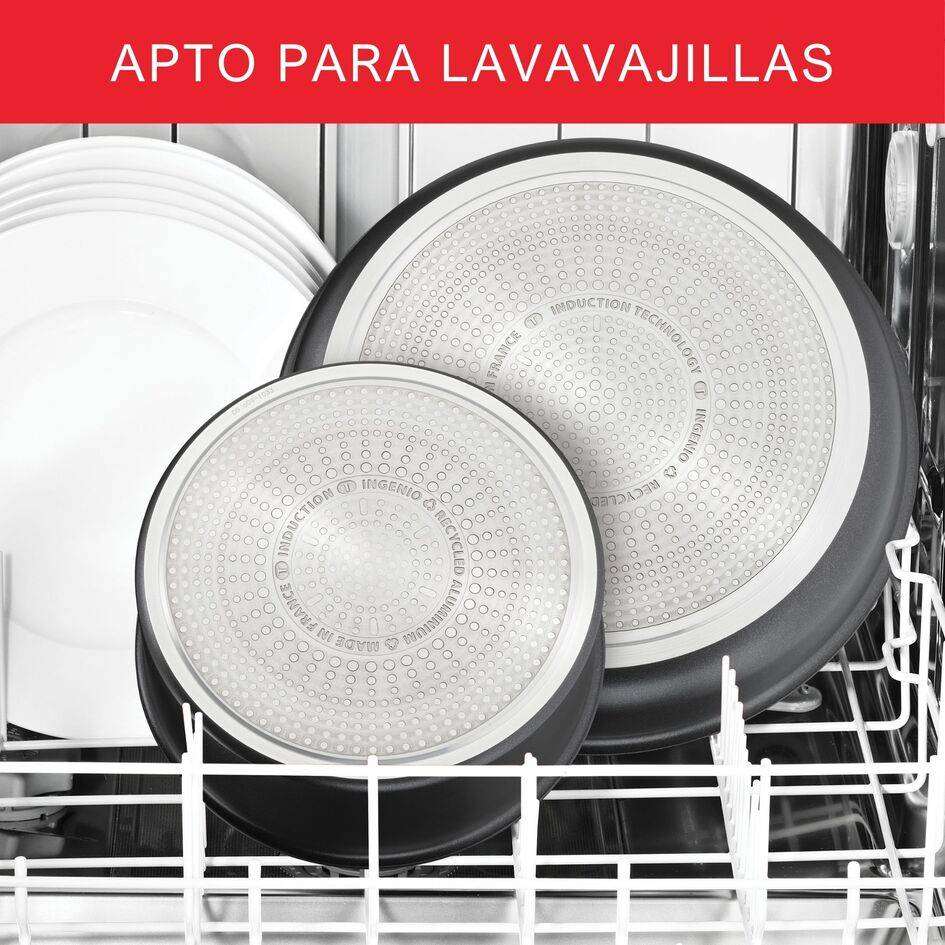 Ingenio Eco Resist, Sartén, 26 cm, Antirrayaduras, Aluminio, Inducción