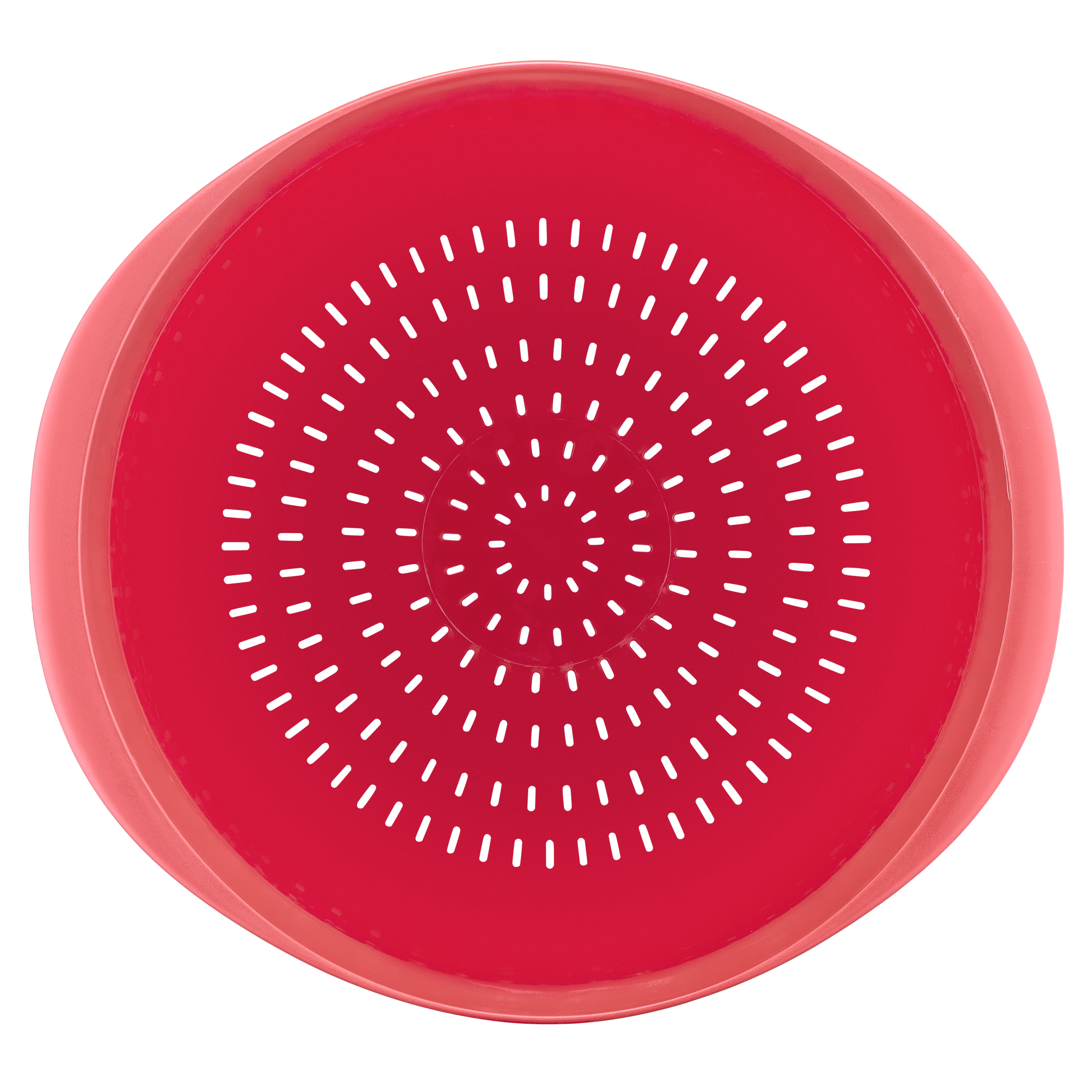 Ingenio+ Colador, Utensilio de cocina, Uso fácil, Fácil de limpiar, Rojo