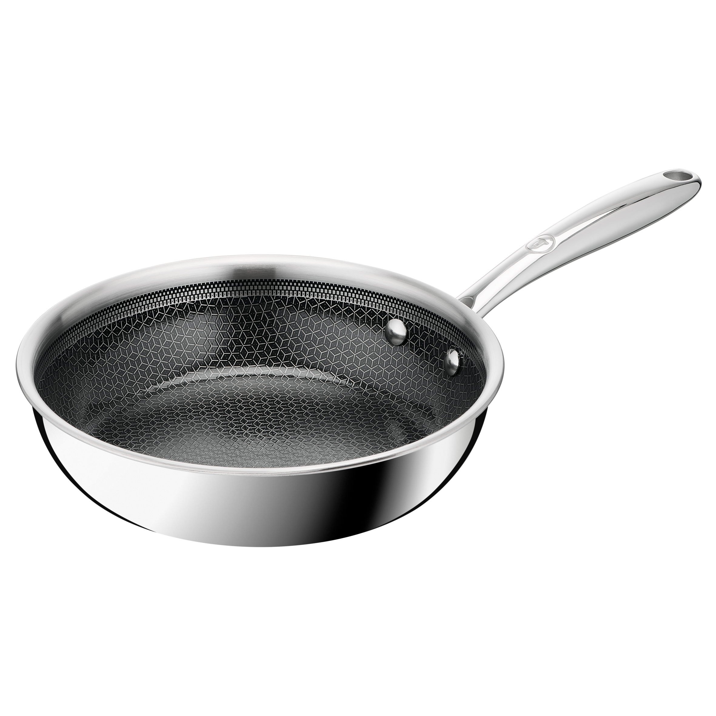 Master Ceramic Sartén 20 cm, Revestimiento antiadherente, Acero inoxidable premium, Tecnología Hybridmesh, Compatible con inducción