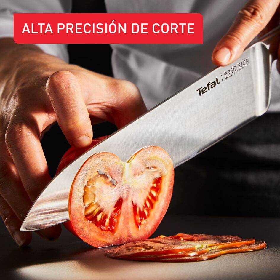 Precision, Set de 3 cuchillos, Chef 20 cm, Multiusos 12 cm, Pelador 9 cm, Afilado excepcional